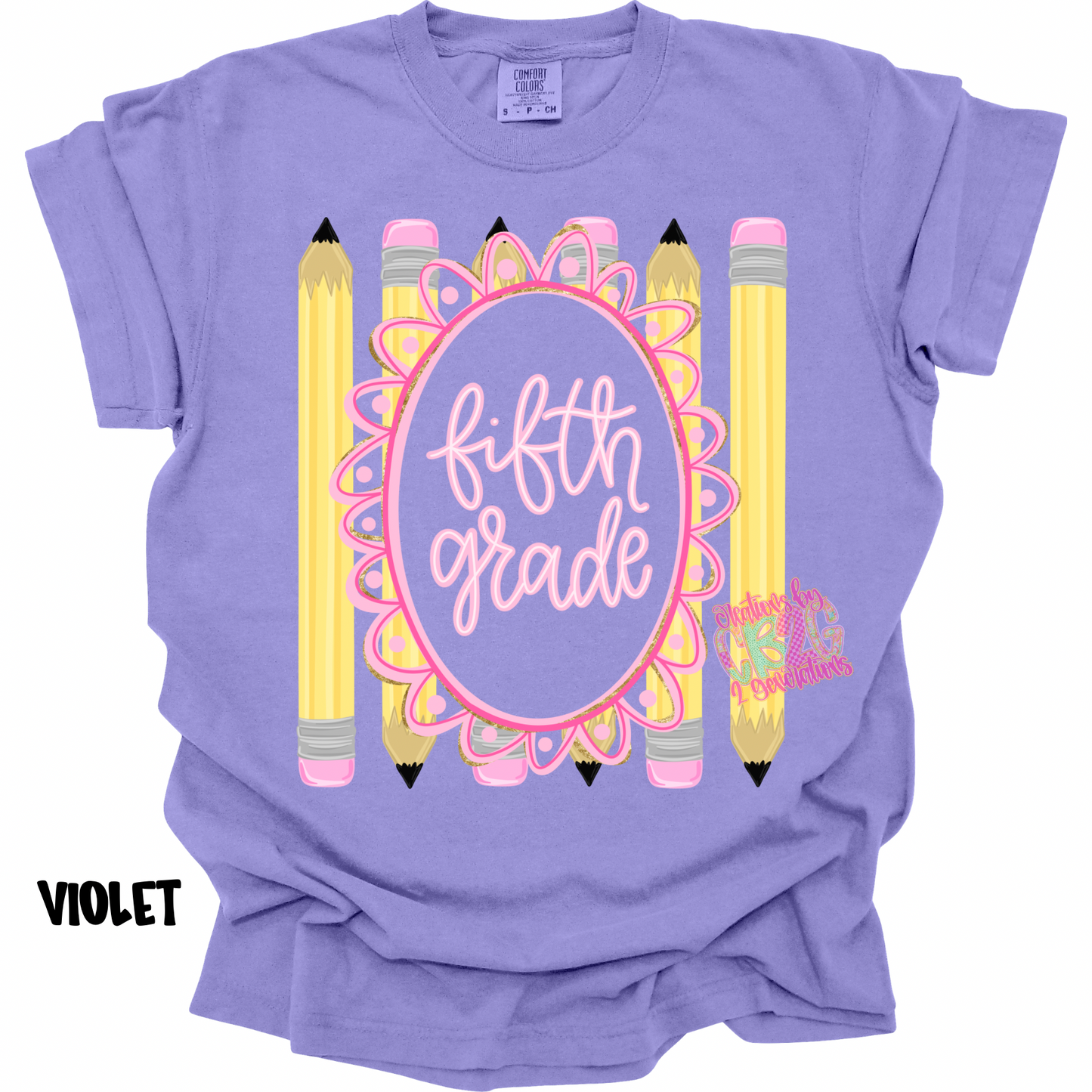 FIFTH GRADE FRAME WITH PENCILS PREORDER (YOUTH)