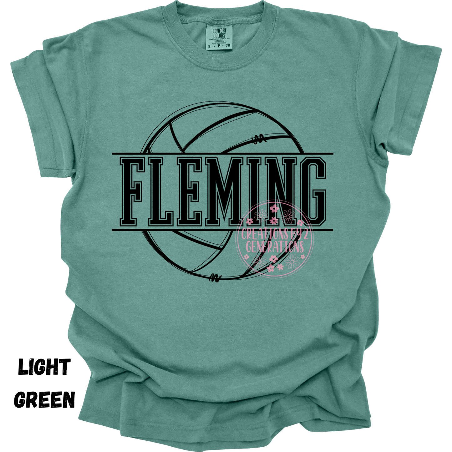 FLEMING VOLLEYBALL BLACK OUTLINE PREORDER