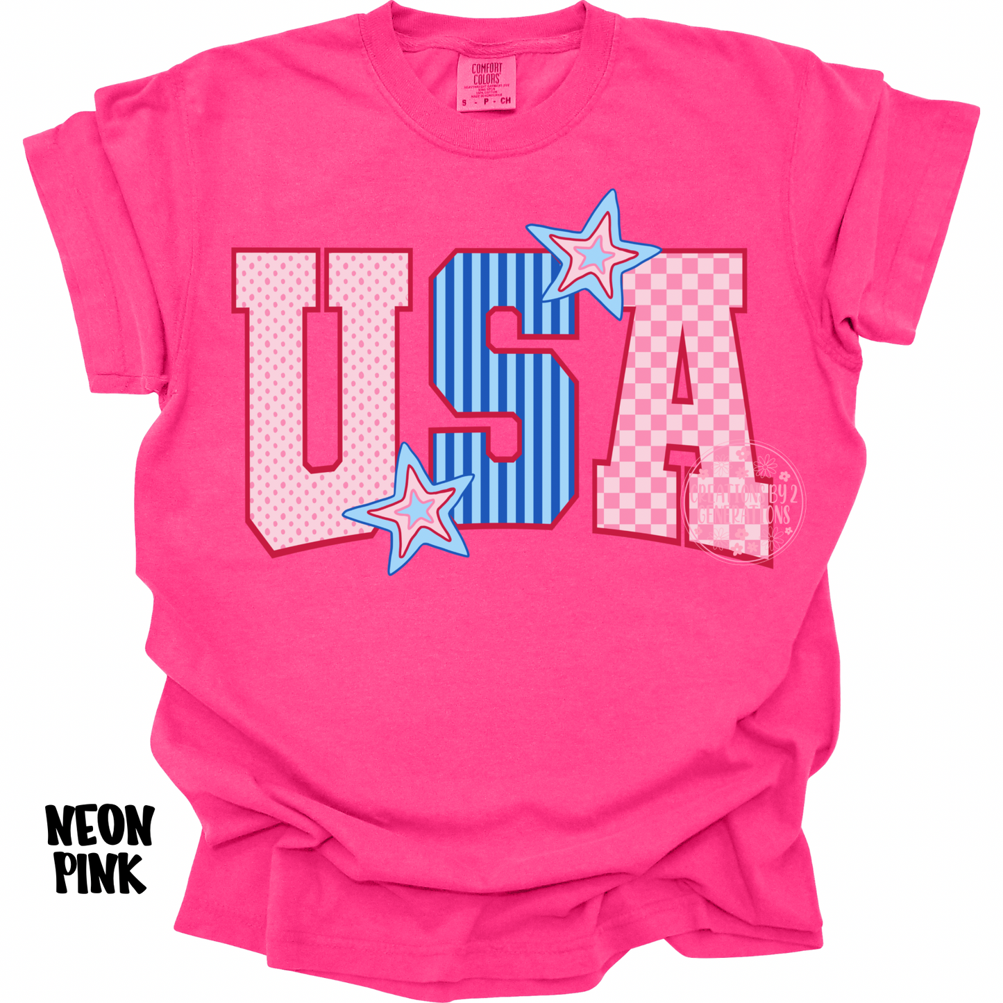 USA PINK/RED/BLUE WITH STARS PREORDER