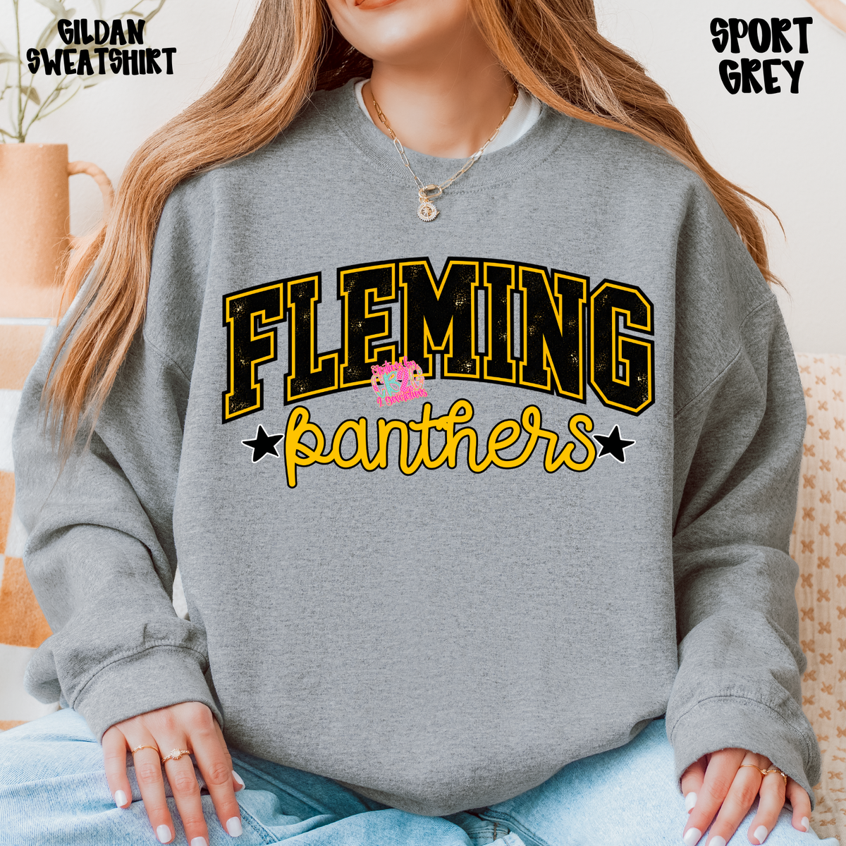FLEMING PANTHERS DISTRESSED LOOK PREORDER