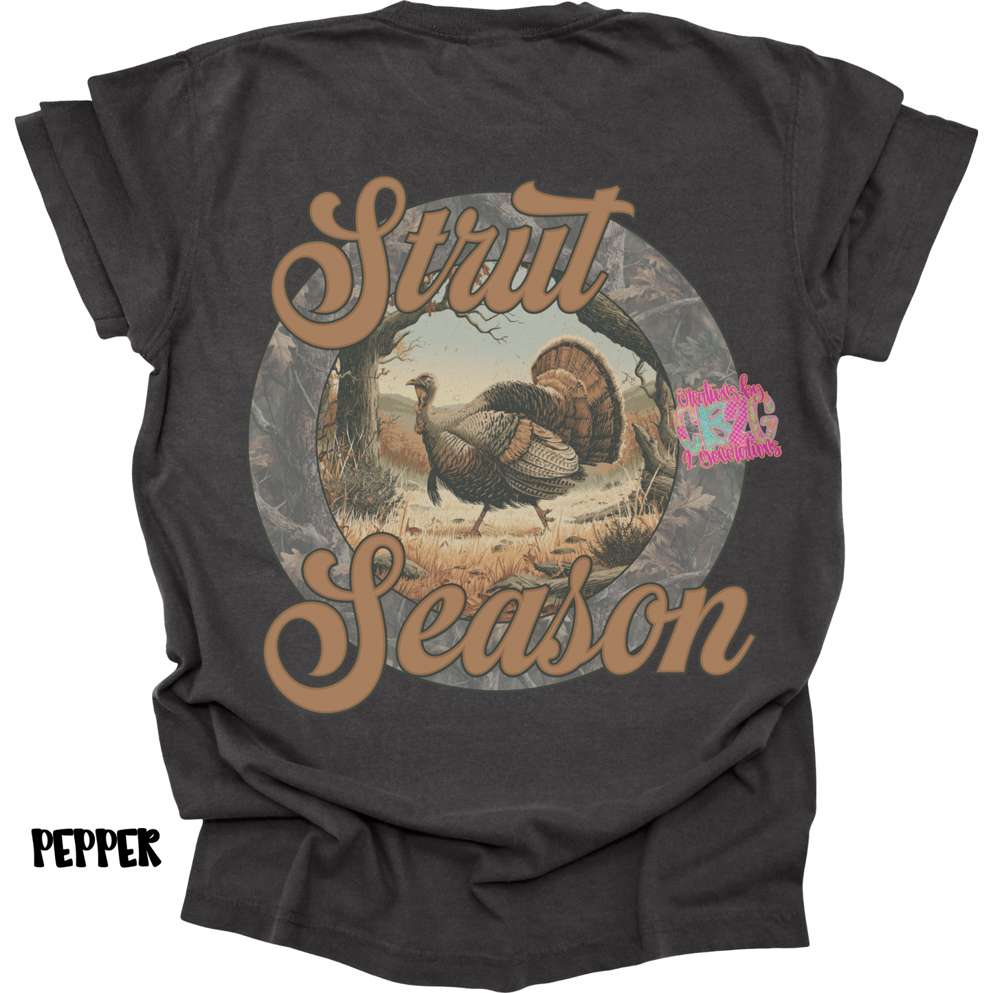 STRUT SEASON TURKEY CAMO CIRCLE WITH FRONT POCKET DESIGN PREORDER (YOUTH)