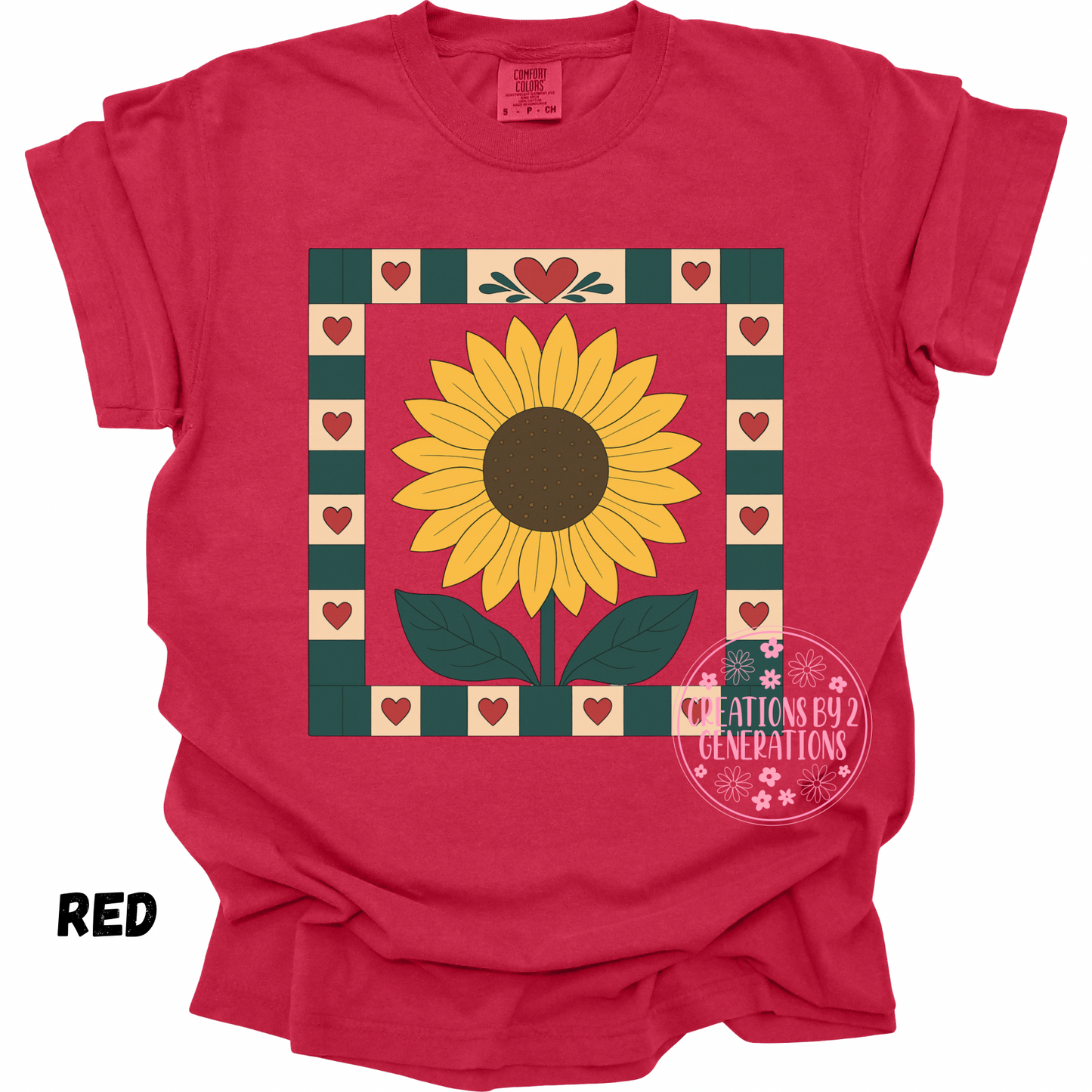 SUNFLOWER QUILT SQUARE