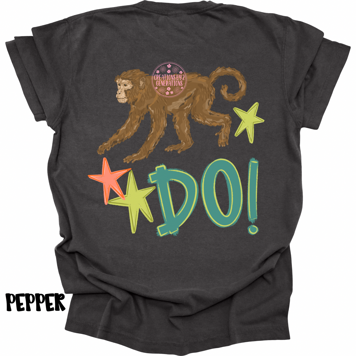 MONKEY SEE (FRONT) MONKEY DO! (BACK) GREEN/ORANGE PREORDER