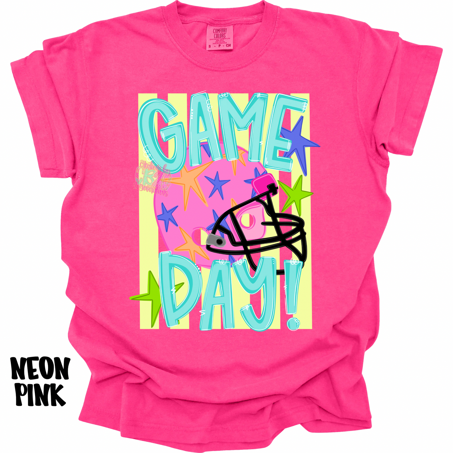 GAME DAY PINK HELMET WITH STRIPES COLORFUL PREORDER