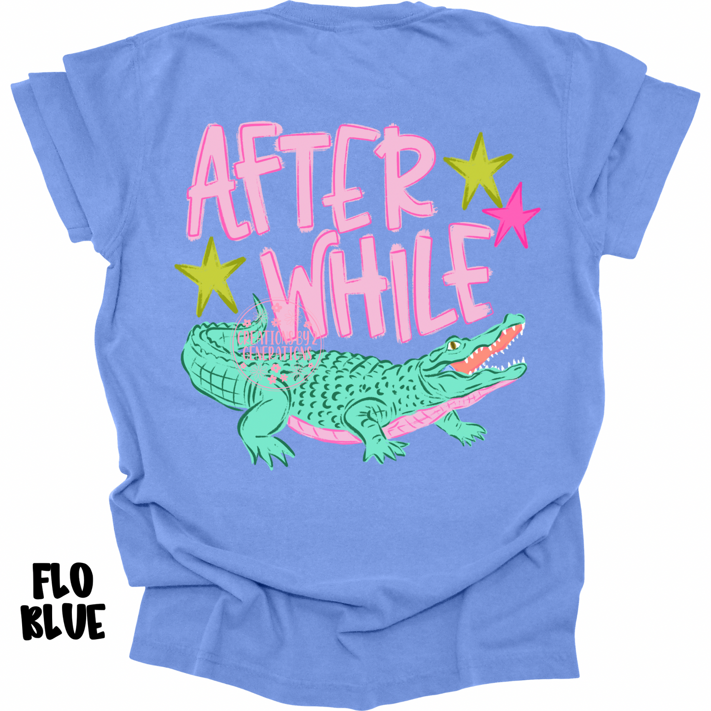 LATER GATOR (FRONT DESIGN) AFTER WHILE CROCODILE (BACK DESIGN) PINK PREORDER