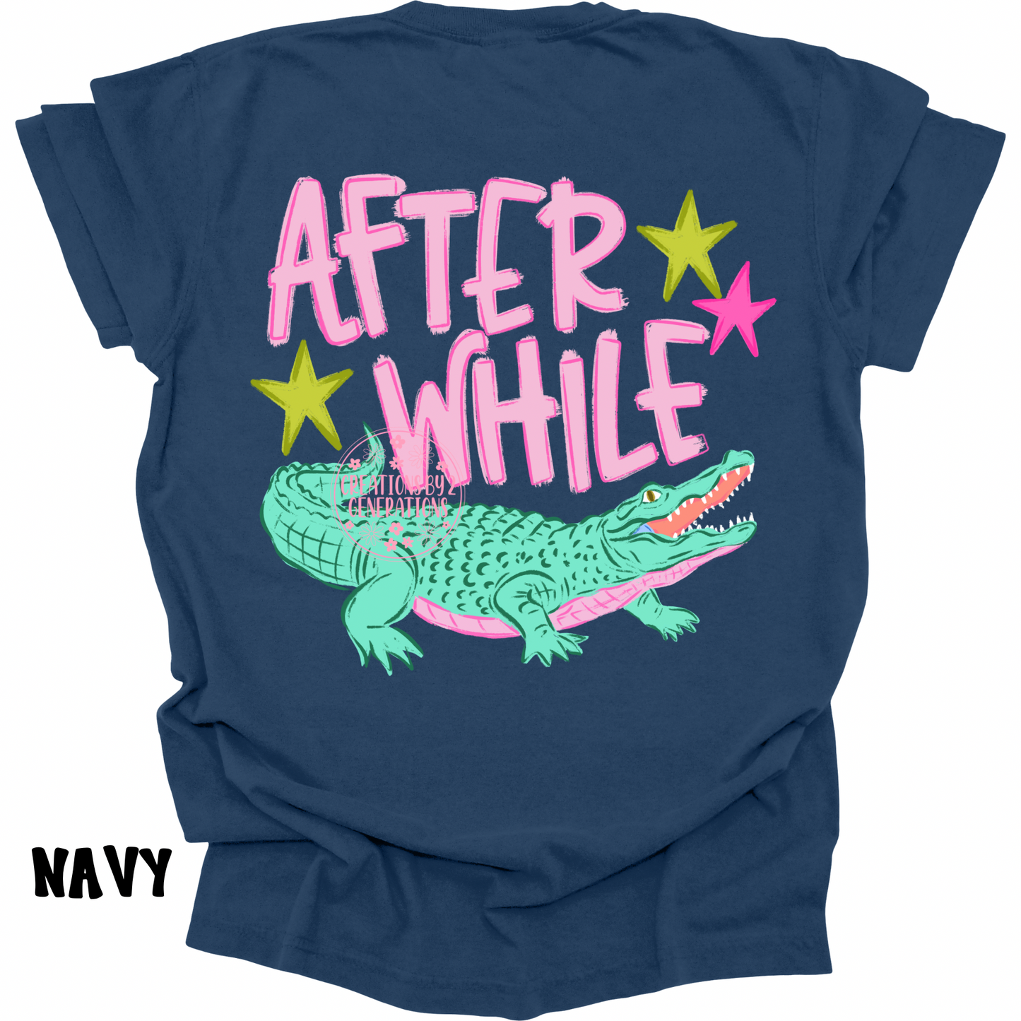 LATER GATOR (FRONT DESIGN) AFTER WHILE CROCODILE (BACK DESIGN) PINK PREORDER
