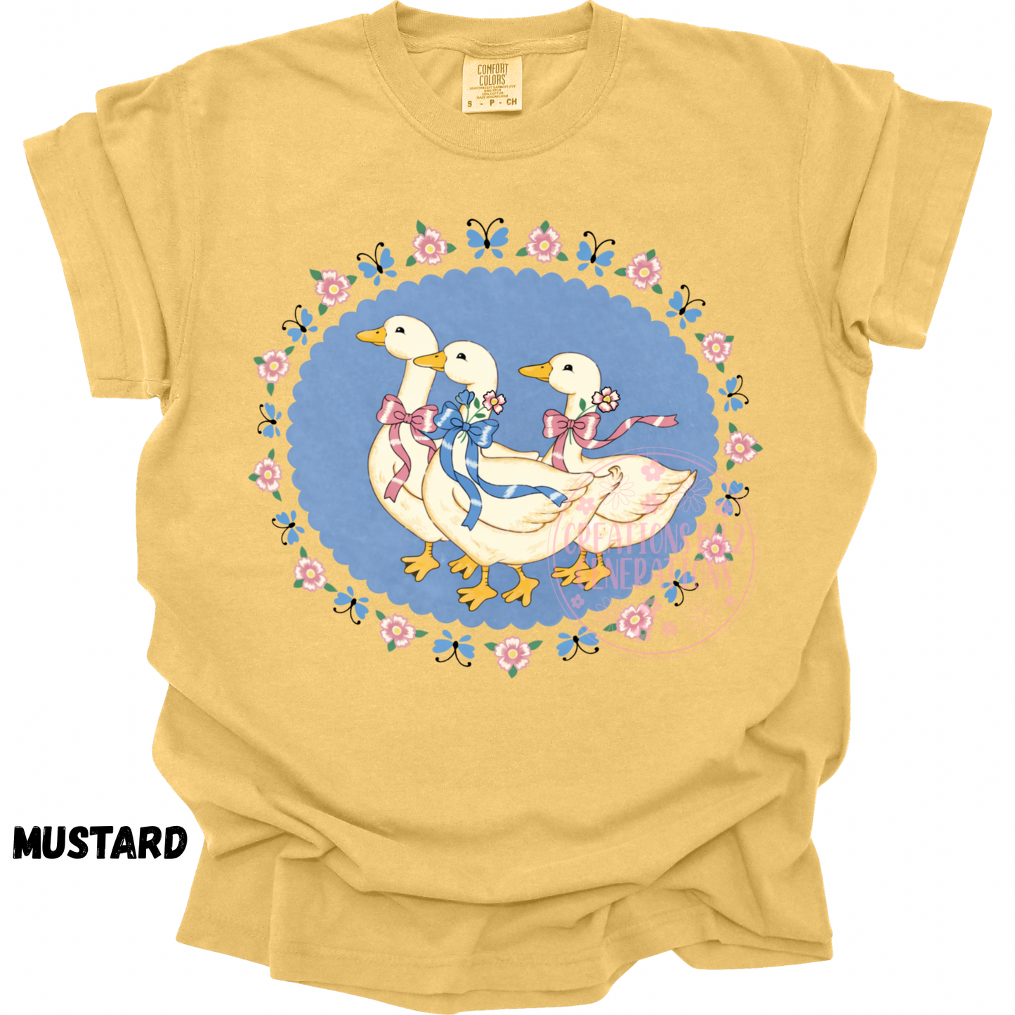 3 GEESE WITH BOWS