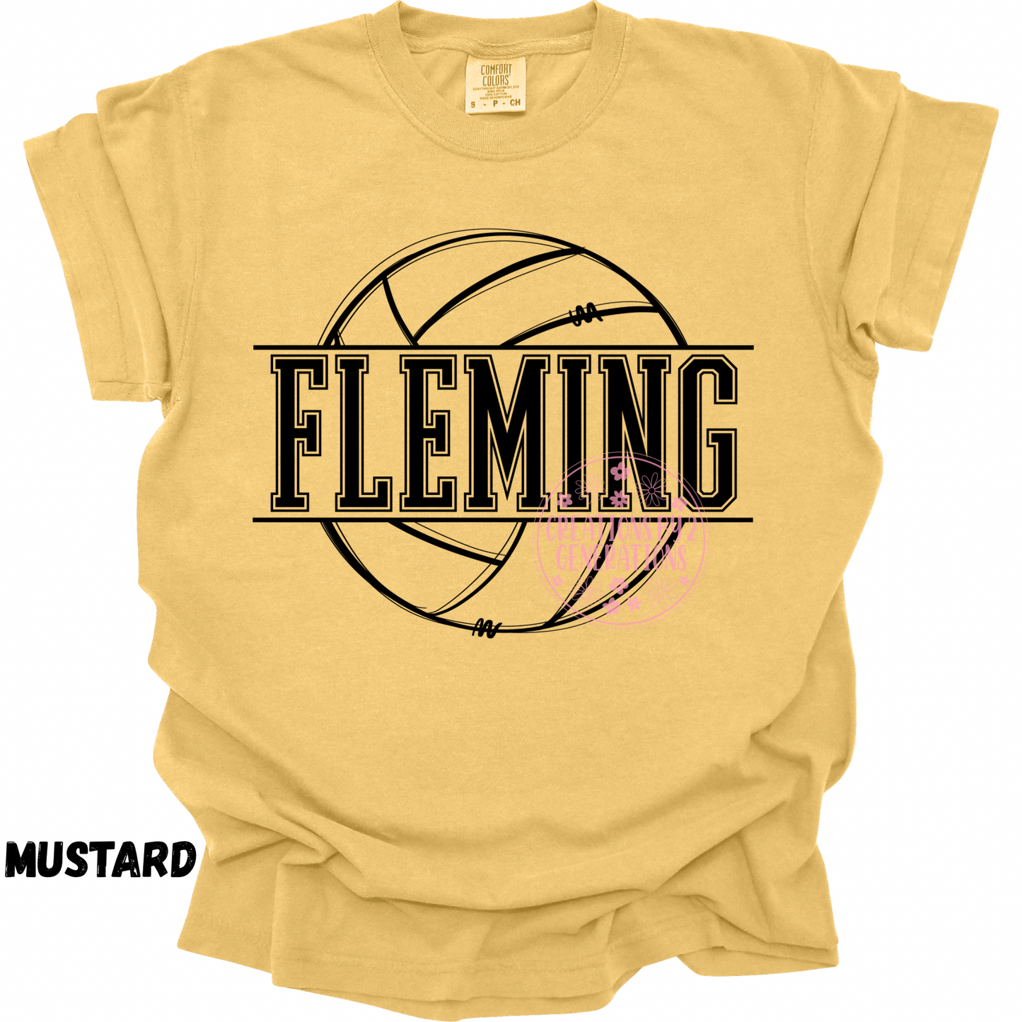 FLEMING VOLLEYBALL BLACK OUTLINE PREORDER