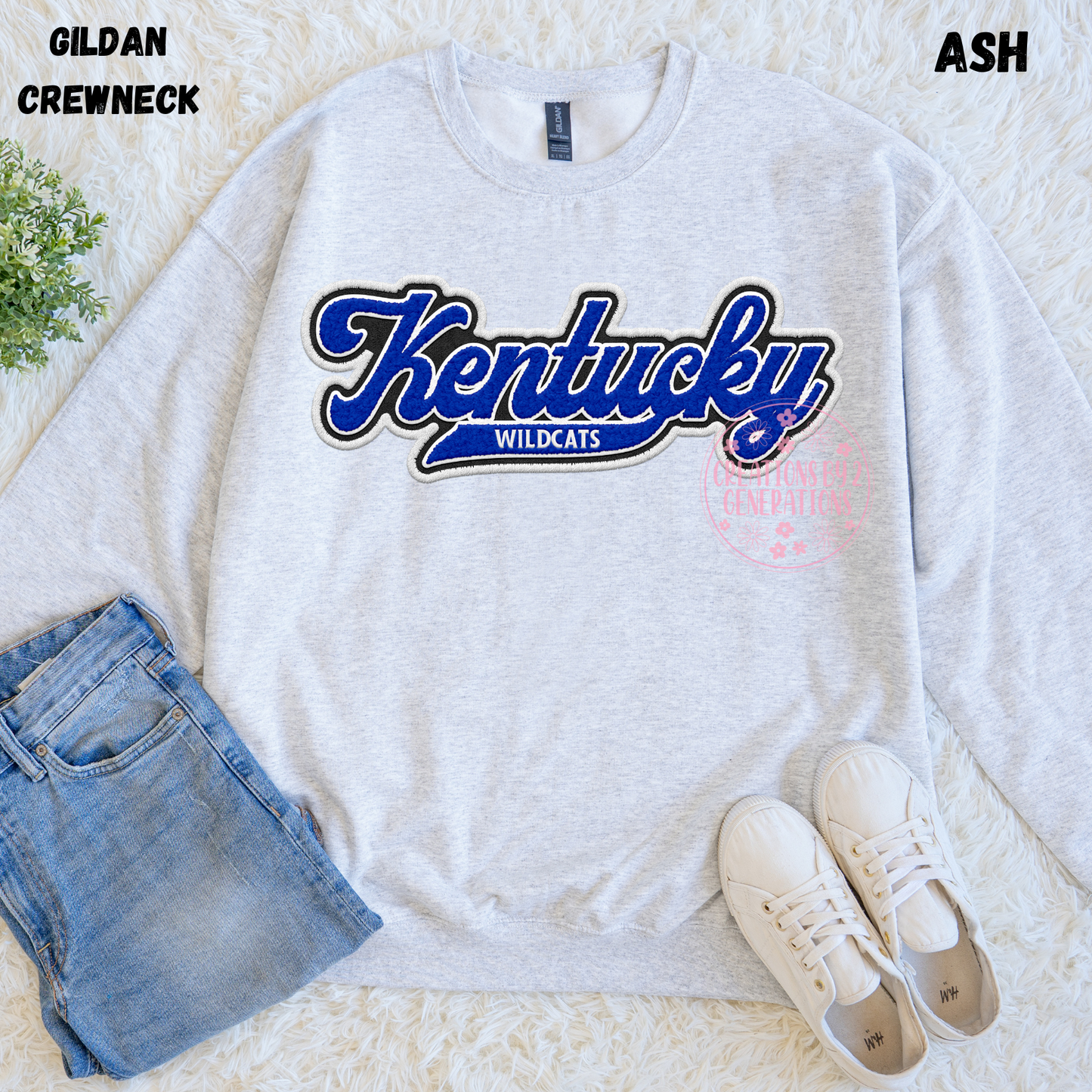 KENTUCKY WILDCATS FAUX EMBROIDERED