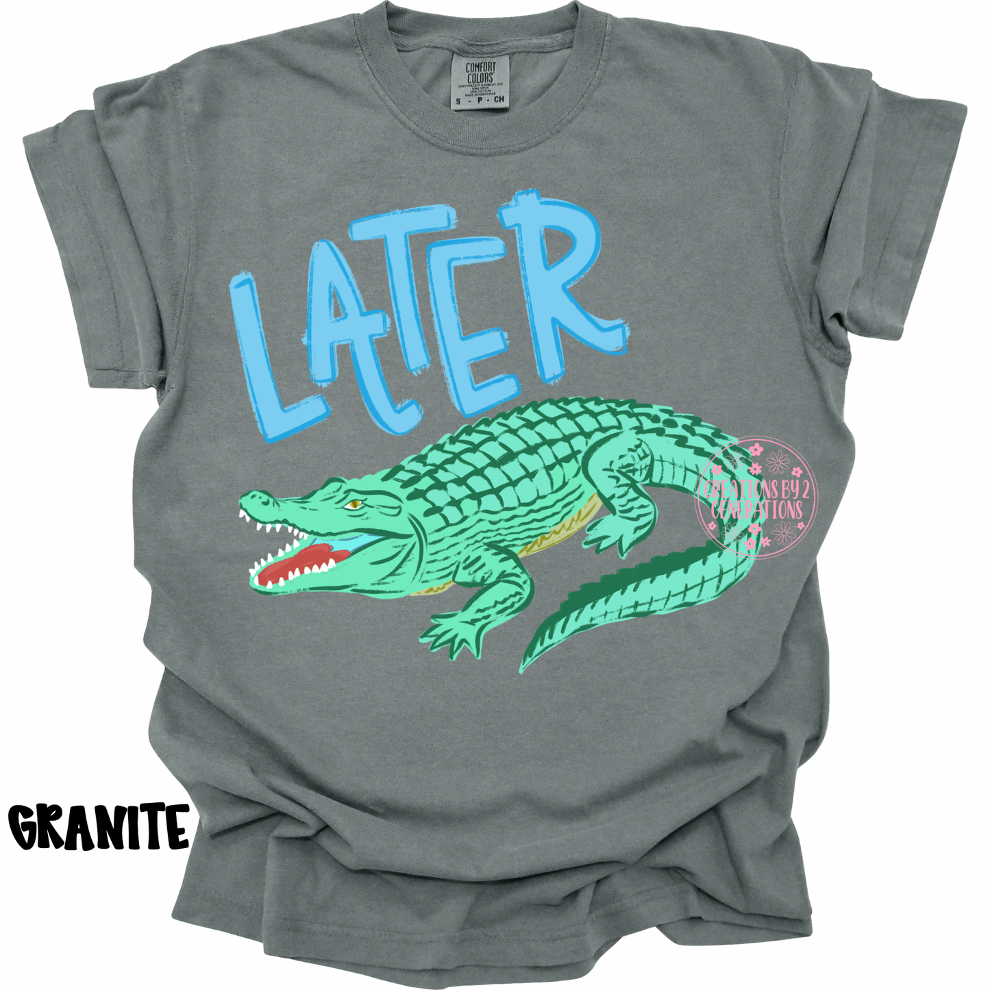 LATER GATOR (FRONT DESIGN) AFTER WHILE CROCODILE (BACK DESIGN) BLUE PREORDER