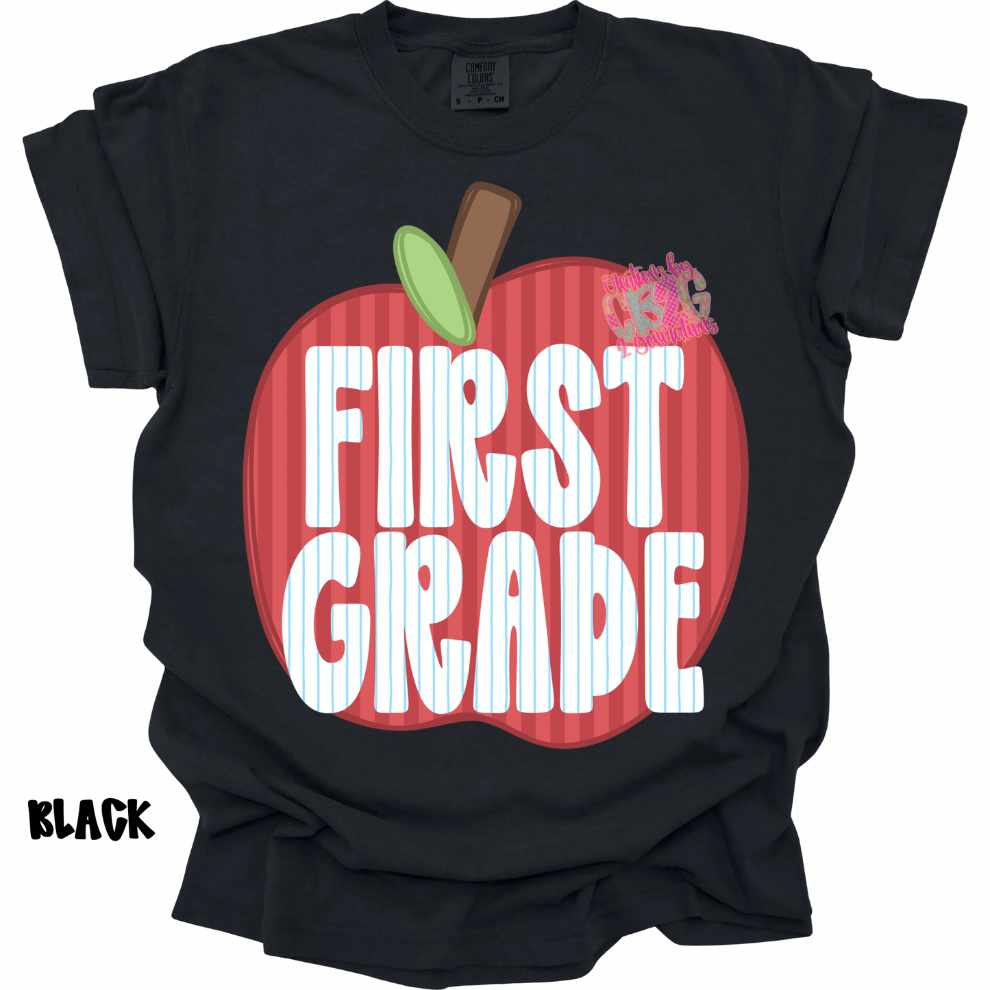 FIRST GRADE APPLE STRIPES PREORDER (YOUTH)