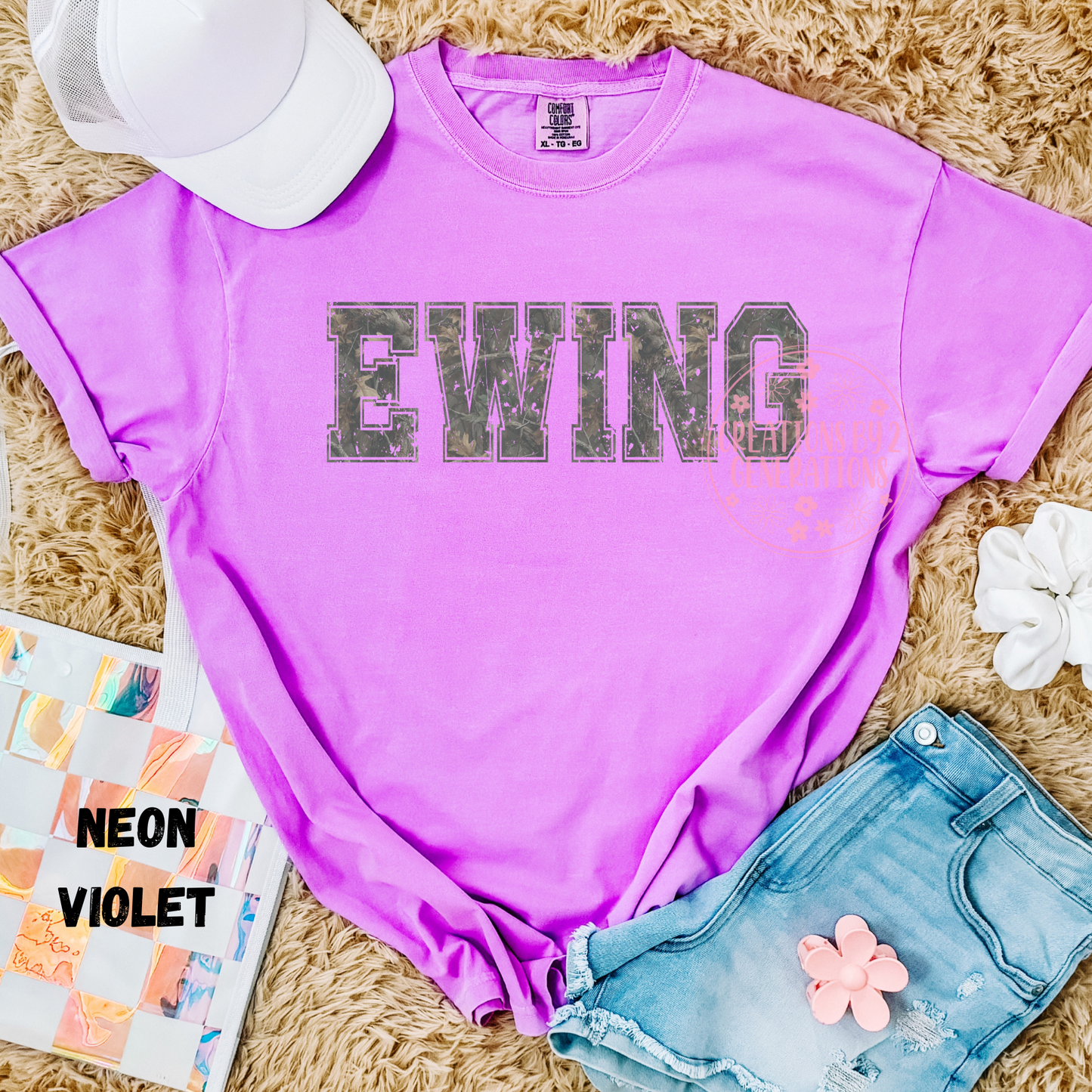 CAMO EWING DISTRESSED