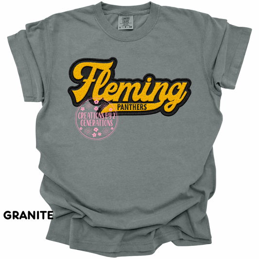 FLEMING PANTHERS FAUX EMBROIDERY PREORDER (YOUTH)