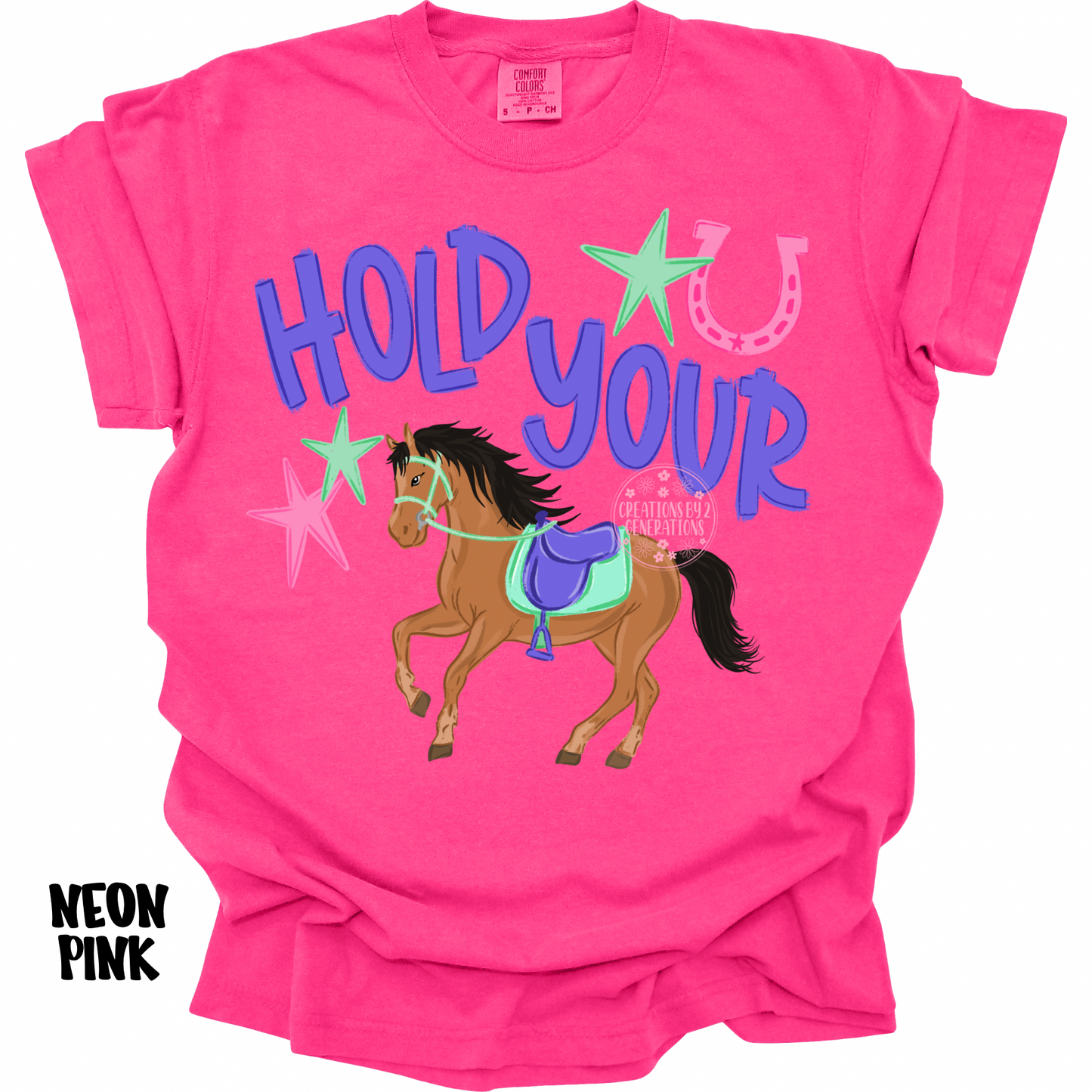 HOLD YOUR HORSES PURPLE/PINK PREORDER (YOUTH)