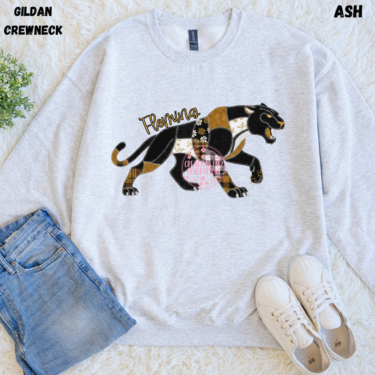 FLEMING PANTHERS QUILTED SWEATSHIRT