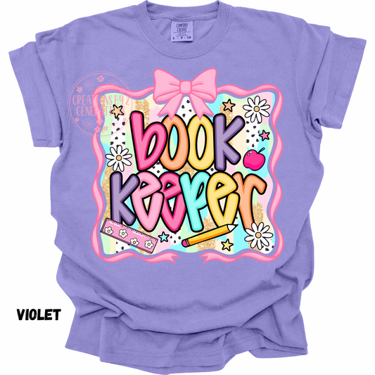 BOOK KEEPER WITH BOW AROUND IT PREORDER