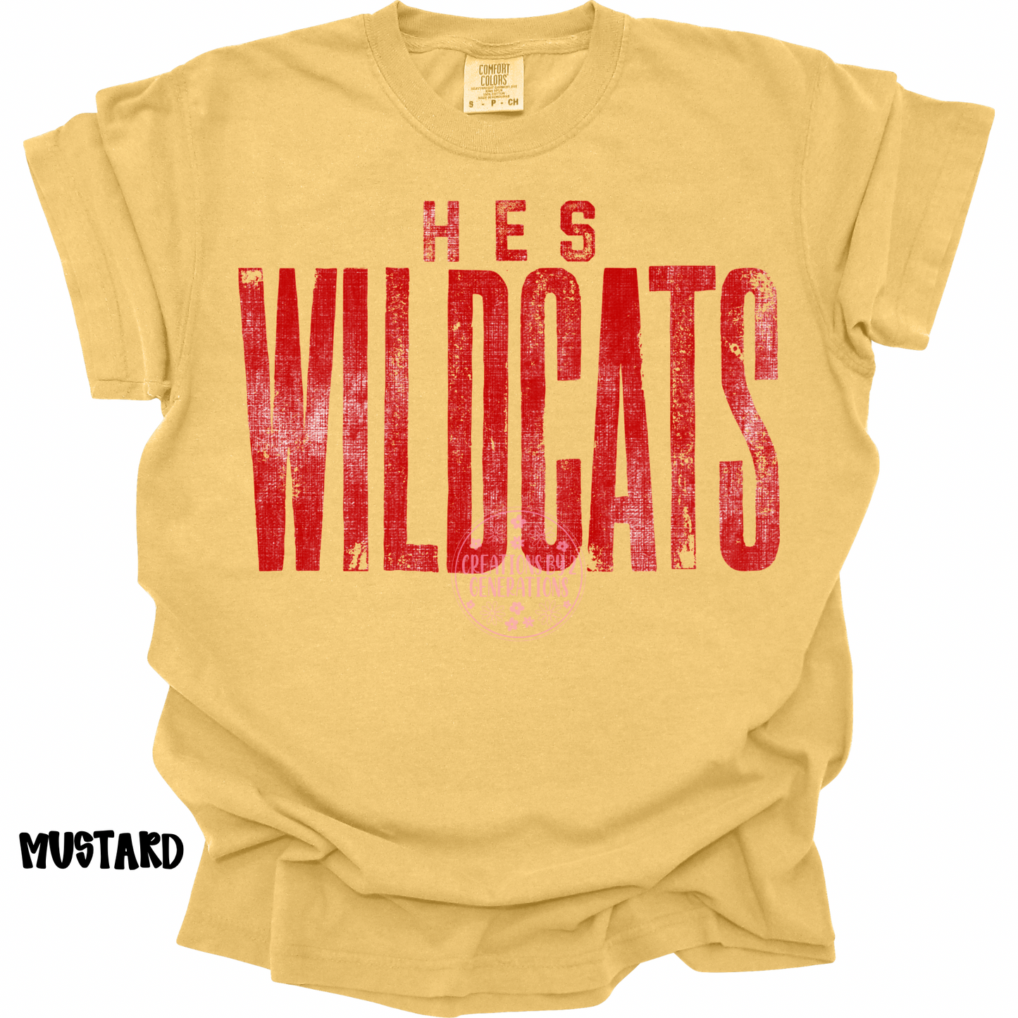 HES WILDCATS RED DISTRESSED PREORDER