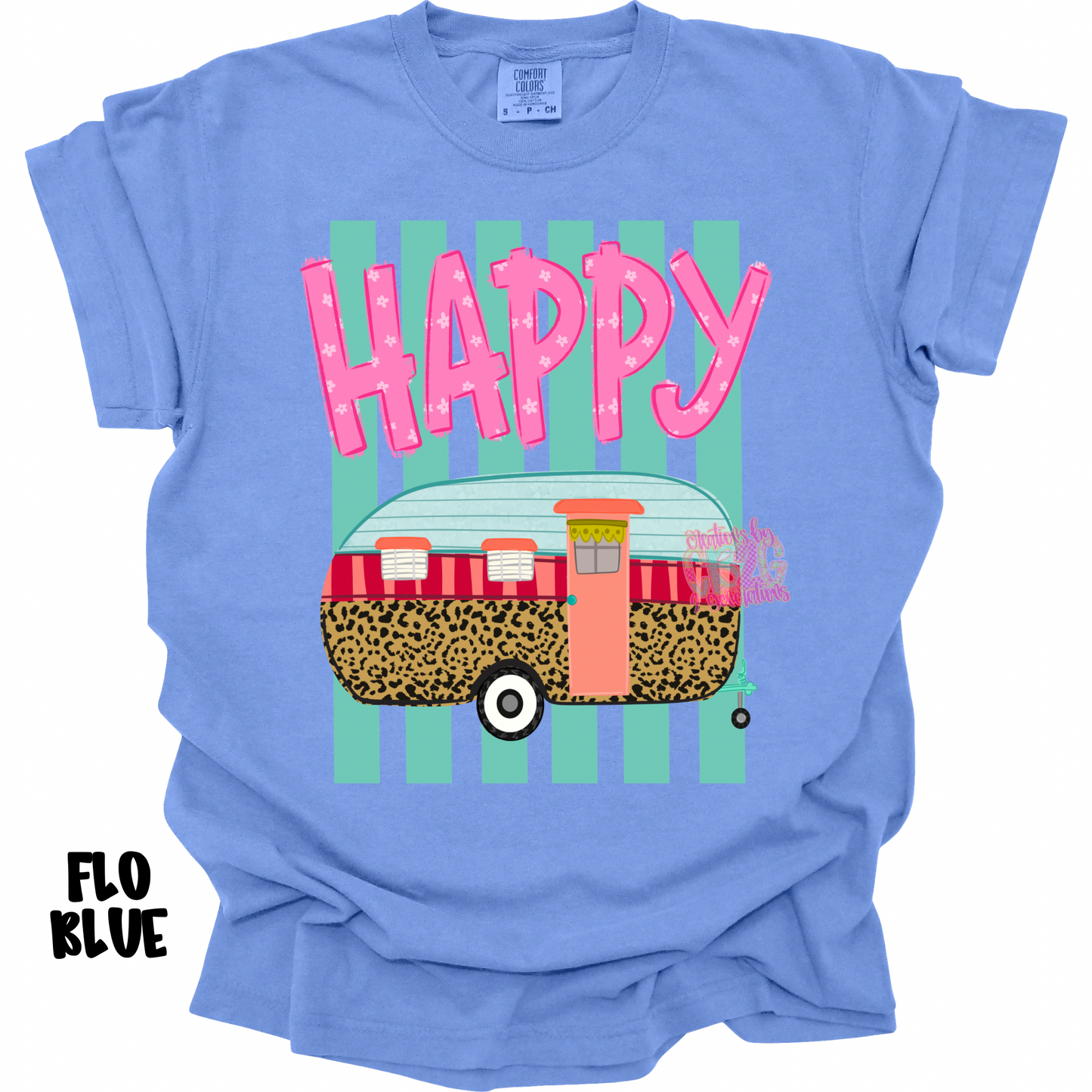 HAPPY CAMPER WITH STRIPES PREORDER