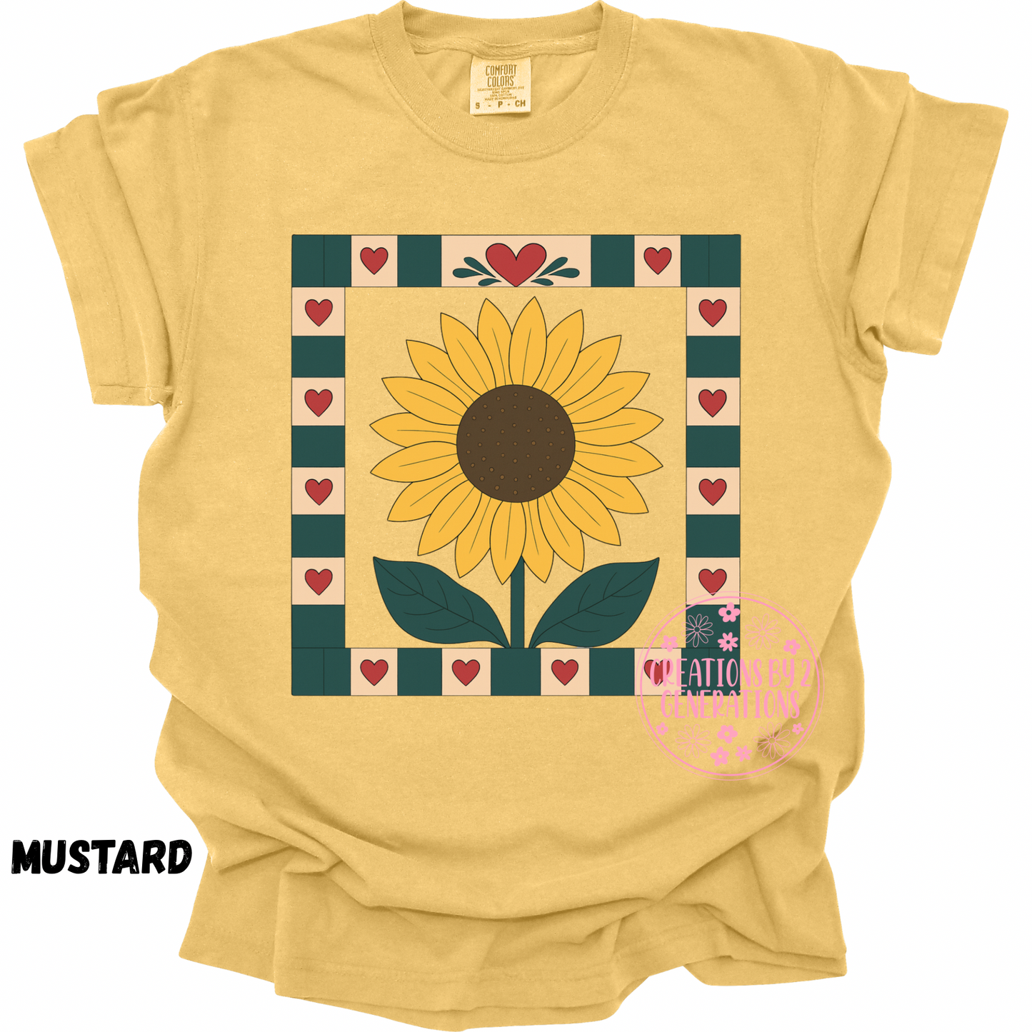 SUNFLOWER QUILT SQUARE