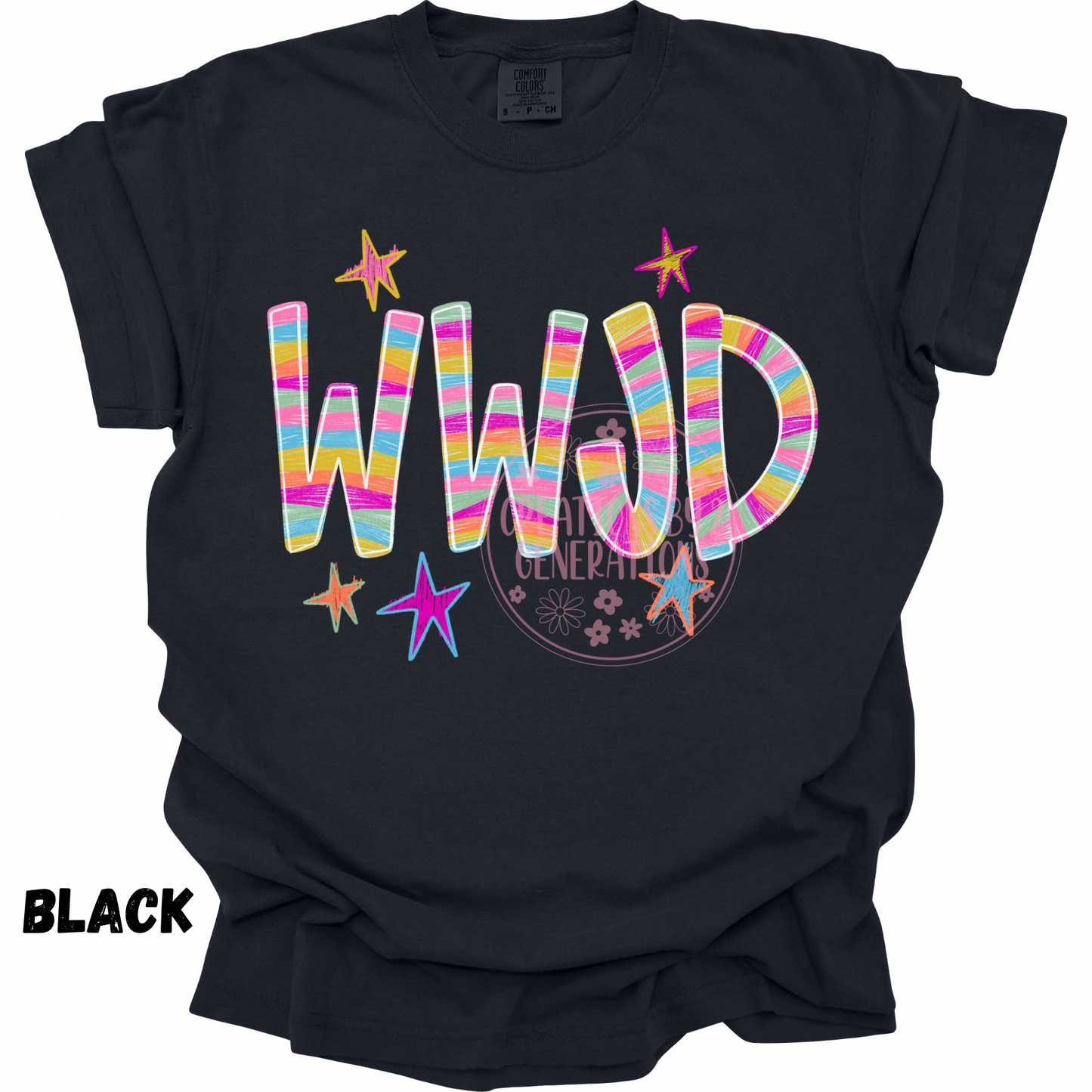 WWJD COLORFUL STRIPES PREORDER