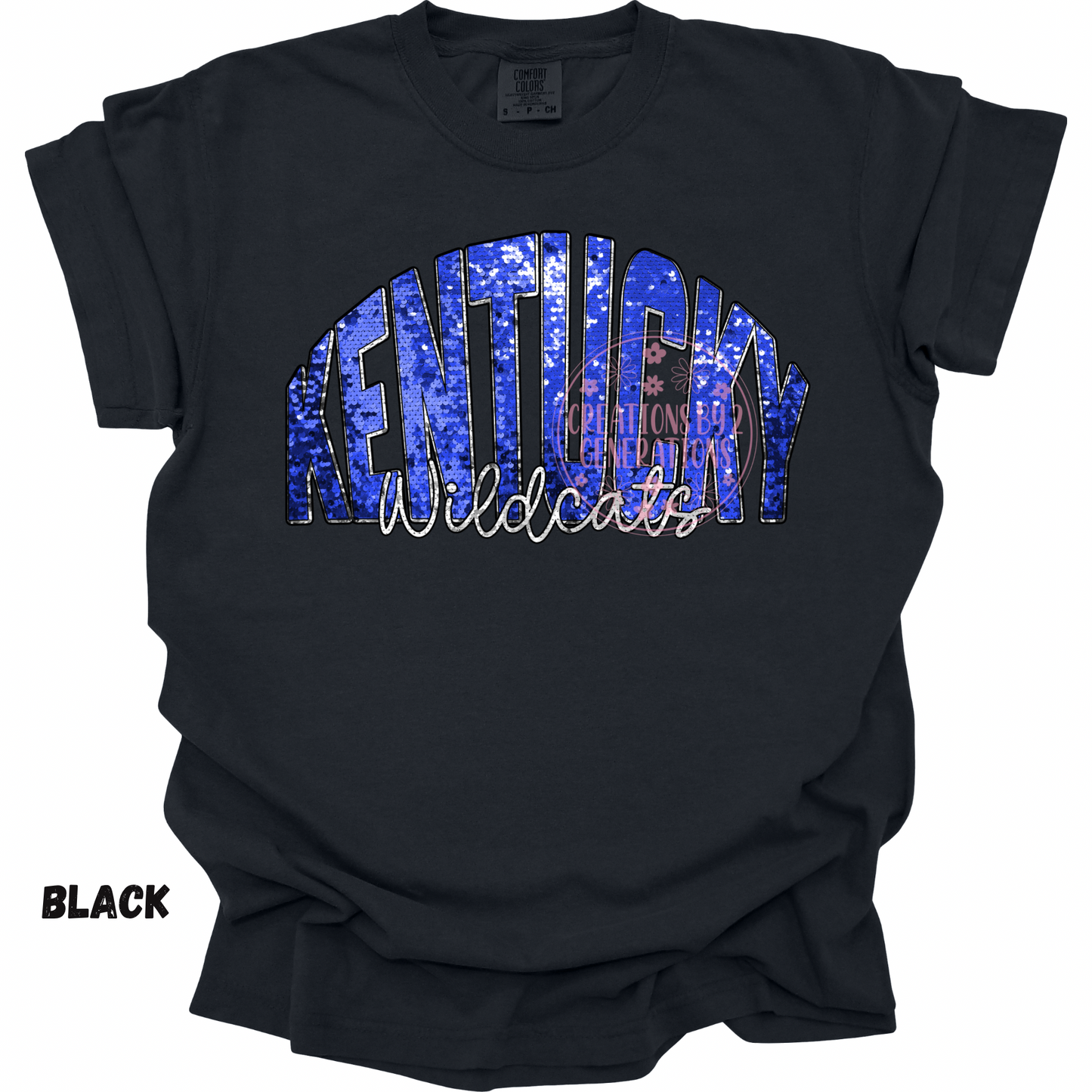 KENTUCKY WILDCATS FAUX SEQUINS