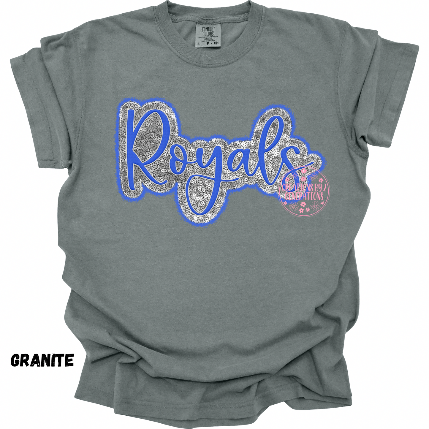 ROYALS CURSIVE FAUX SEQUINS PREORDER