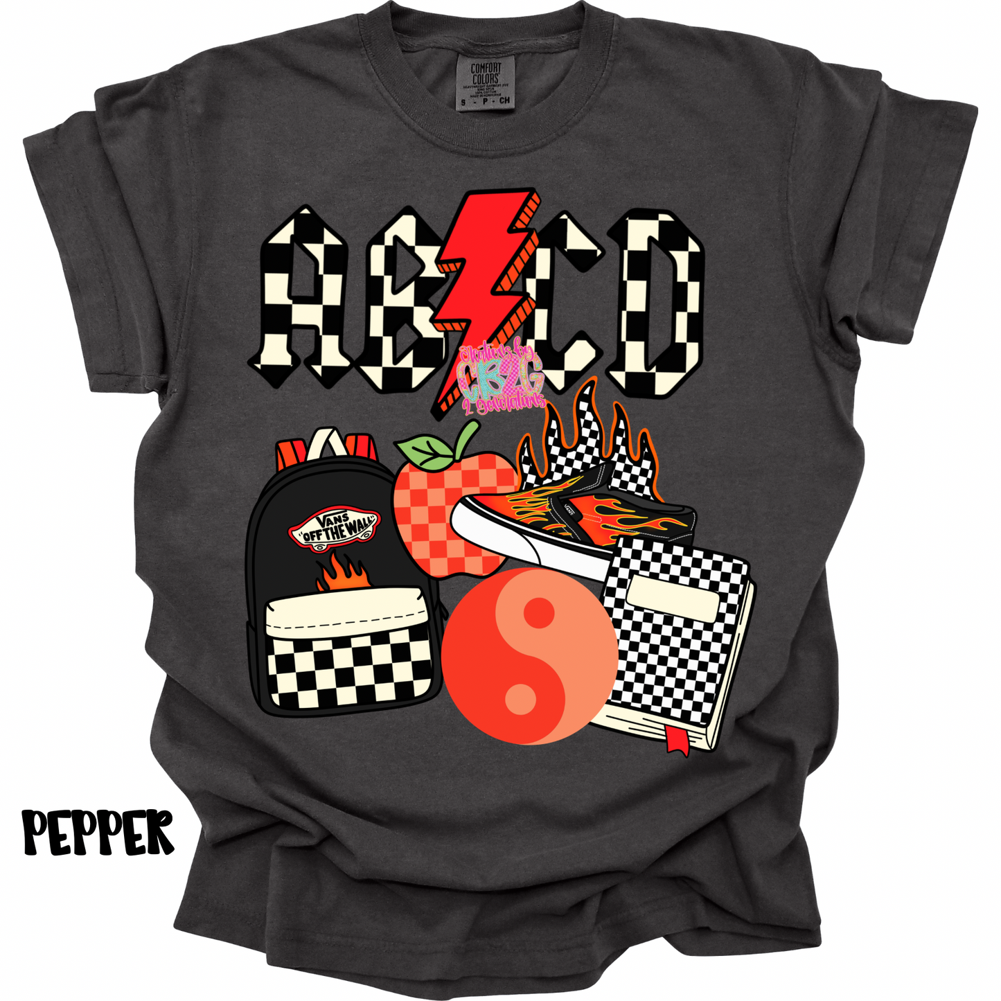 ABCD WITH SCHOOL ITEMS PREORDER (YOUTH)