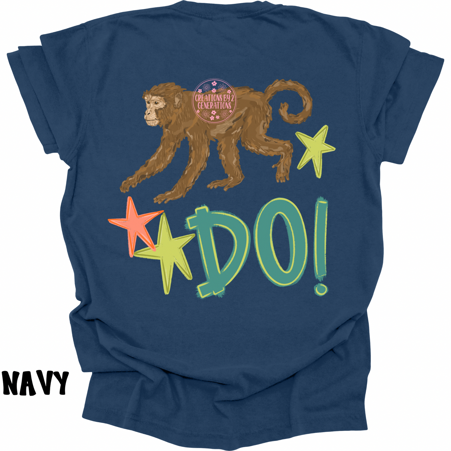 MONKEY SEE (FRONT) MONKEY DO! (BACK) GREEN/ORANGE PREORDER