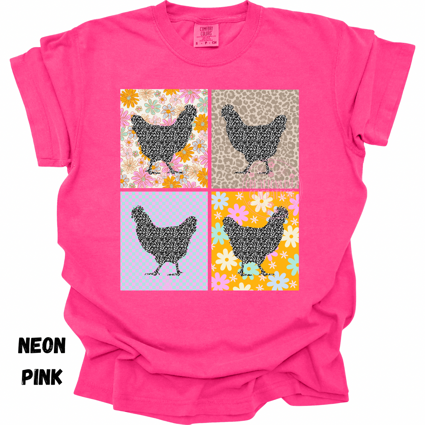 FLORAL CHICKEN SQUARES PREORDER