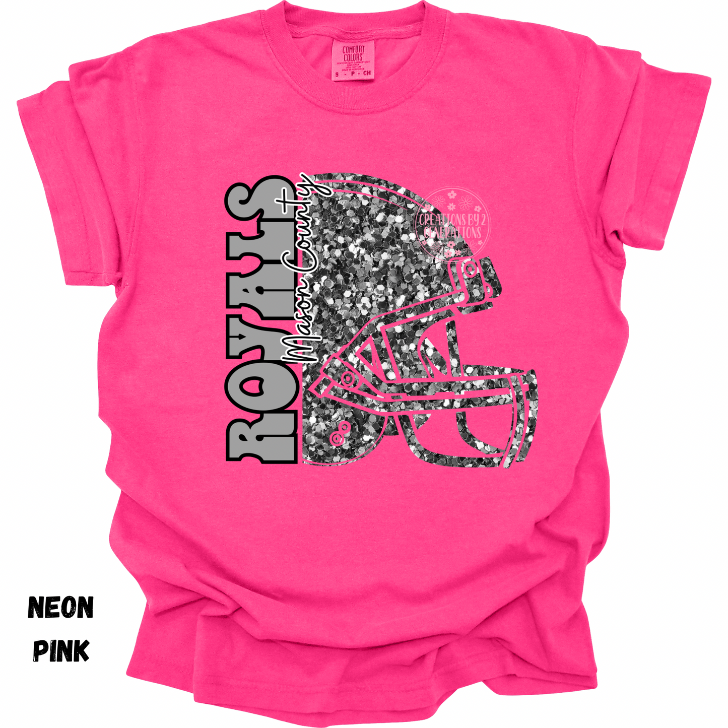 ROYALS FAUX SEQUINS FOOTBALL HELMET PREORDER (YOUTH)