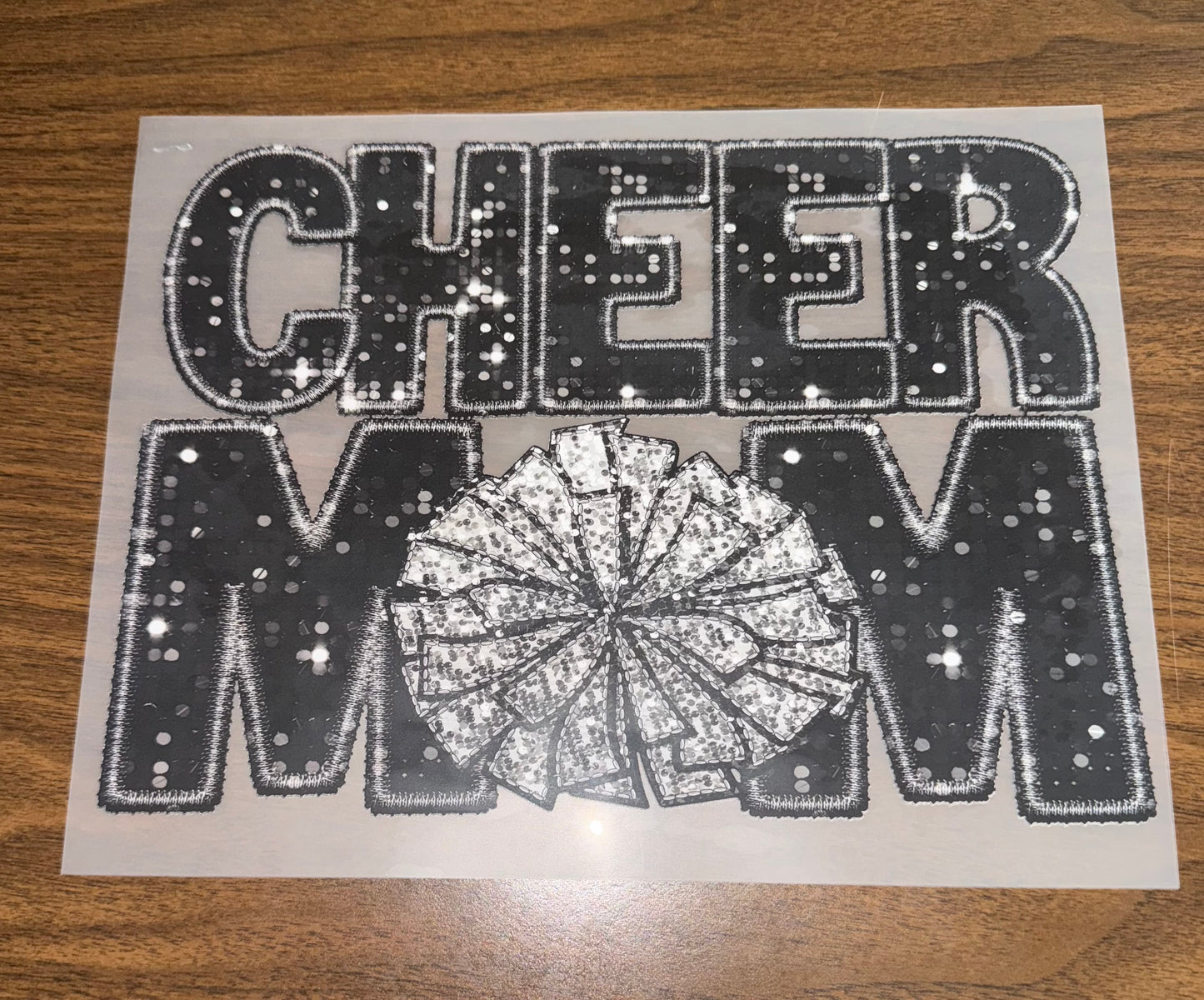 CHEER MOM FAUX SEQUINS (PRINT ONLY)