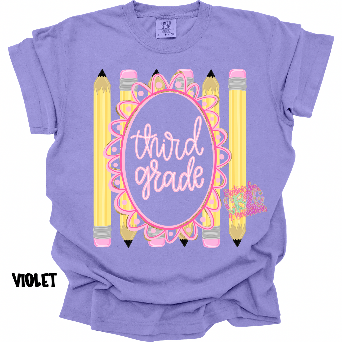 THIRD GRADE FRAME WITH PENCILS PREORDER (YOUTH)