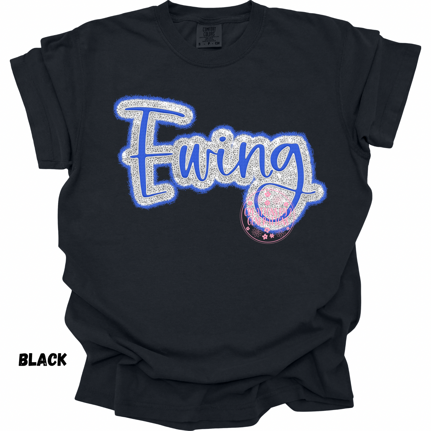 EWING CURSIVE FAUX SEQUINS PREORDER