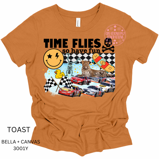 TIME FLIES BLACK (YOUTH) (PRINT ONLY)