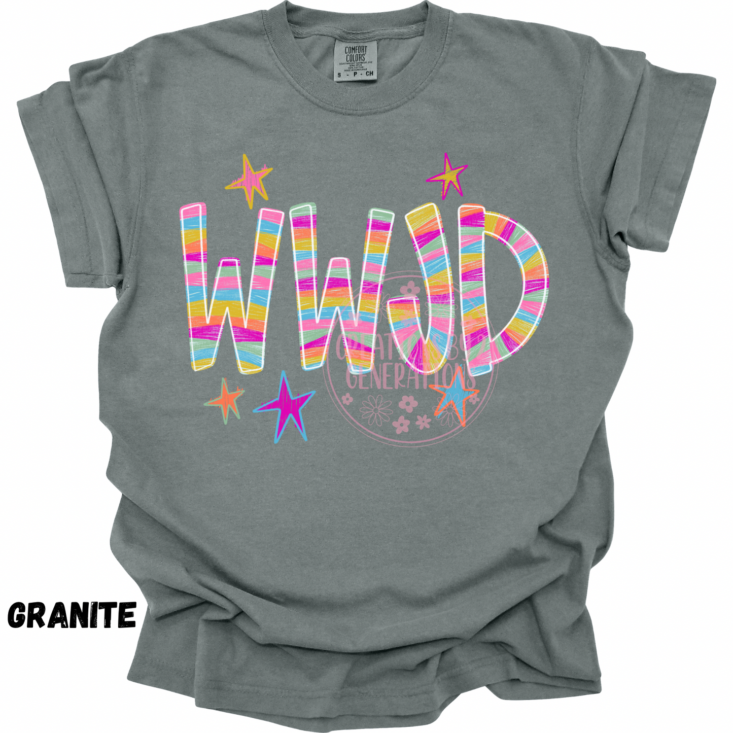 WWJD COLORFUL STRIPES PREORDER