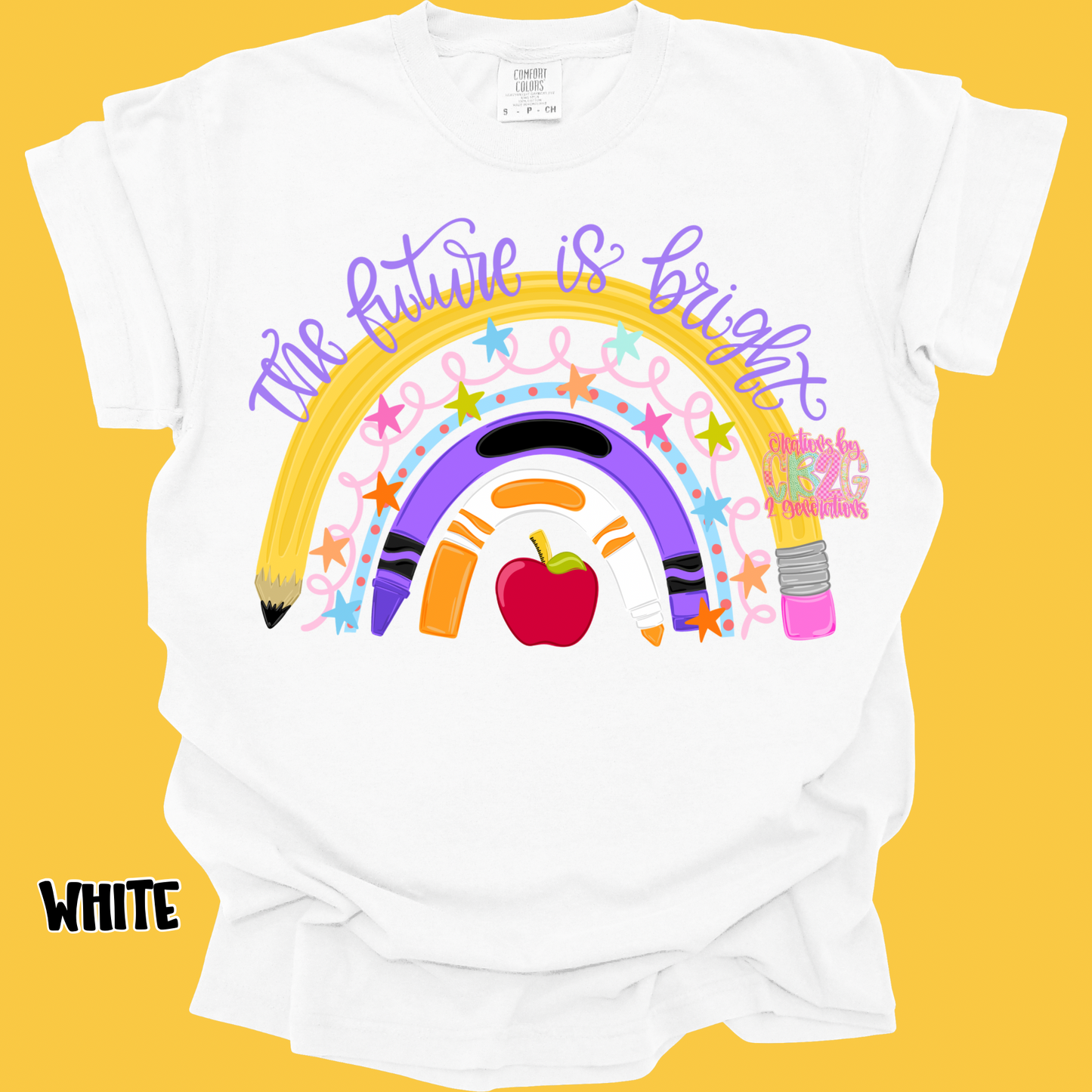 THE FUTURE IS BRIGHT SCHOOL RAINBOW PREORDER