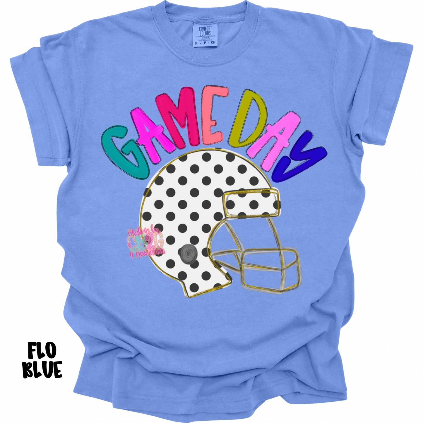 GAME DAY COLORFUL WITH POLKA DOT HELMET PREORDER