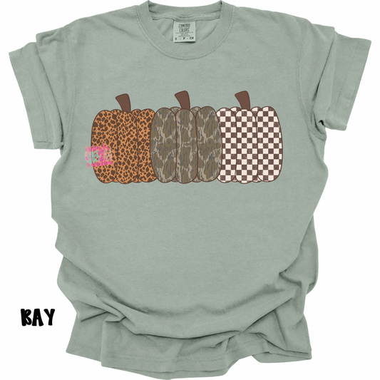 3 PATTERNED PUMPKINS CAMO/CHECKERED PREORDER