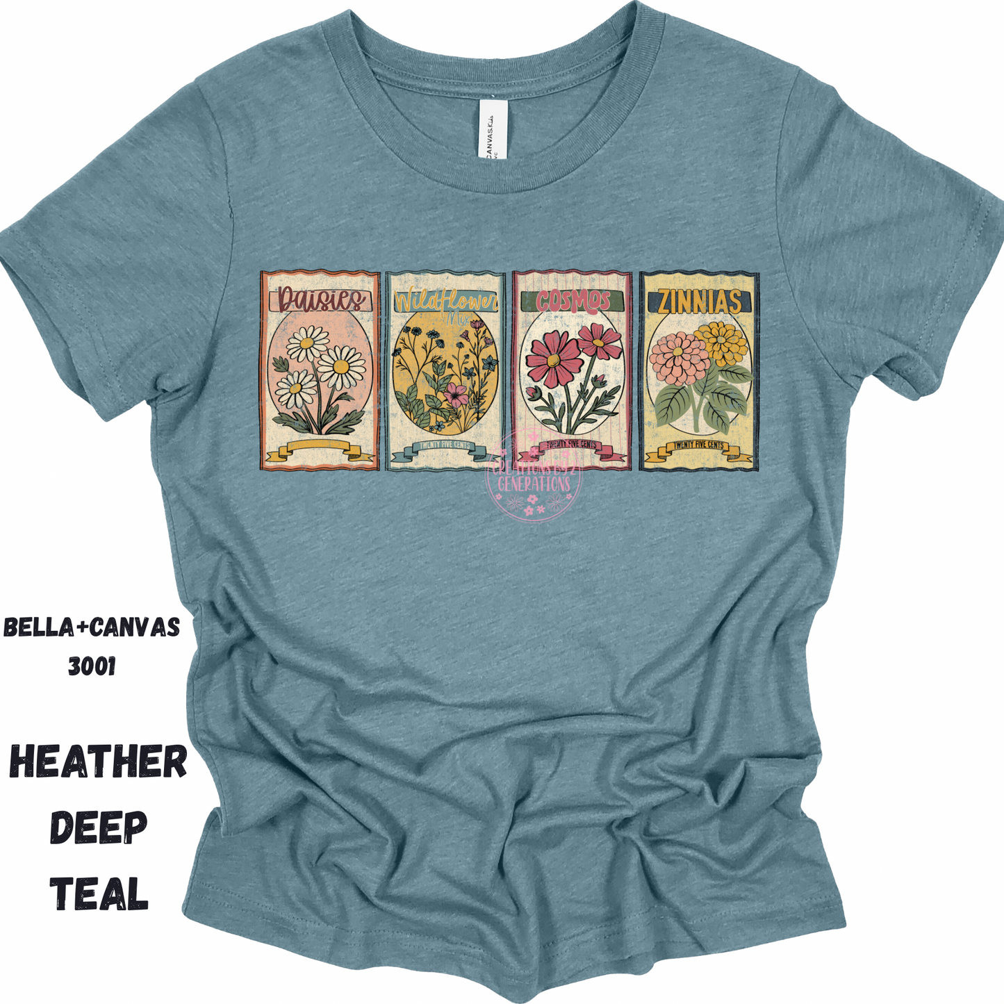 FLOWER SEEDS BELLA + CANVAS SS PREORDER