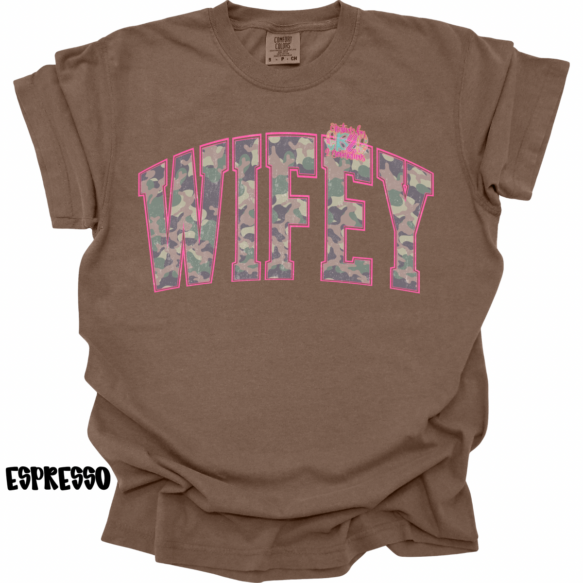 WIFEY CAMO WITH PINK OUTLINE PREORDER