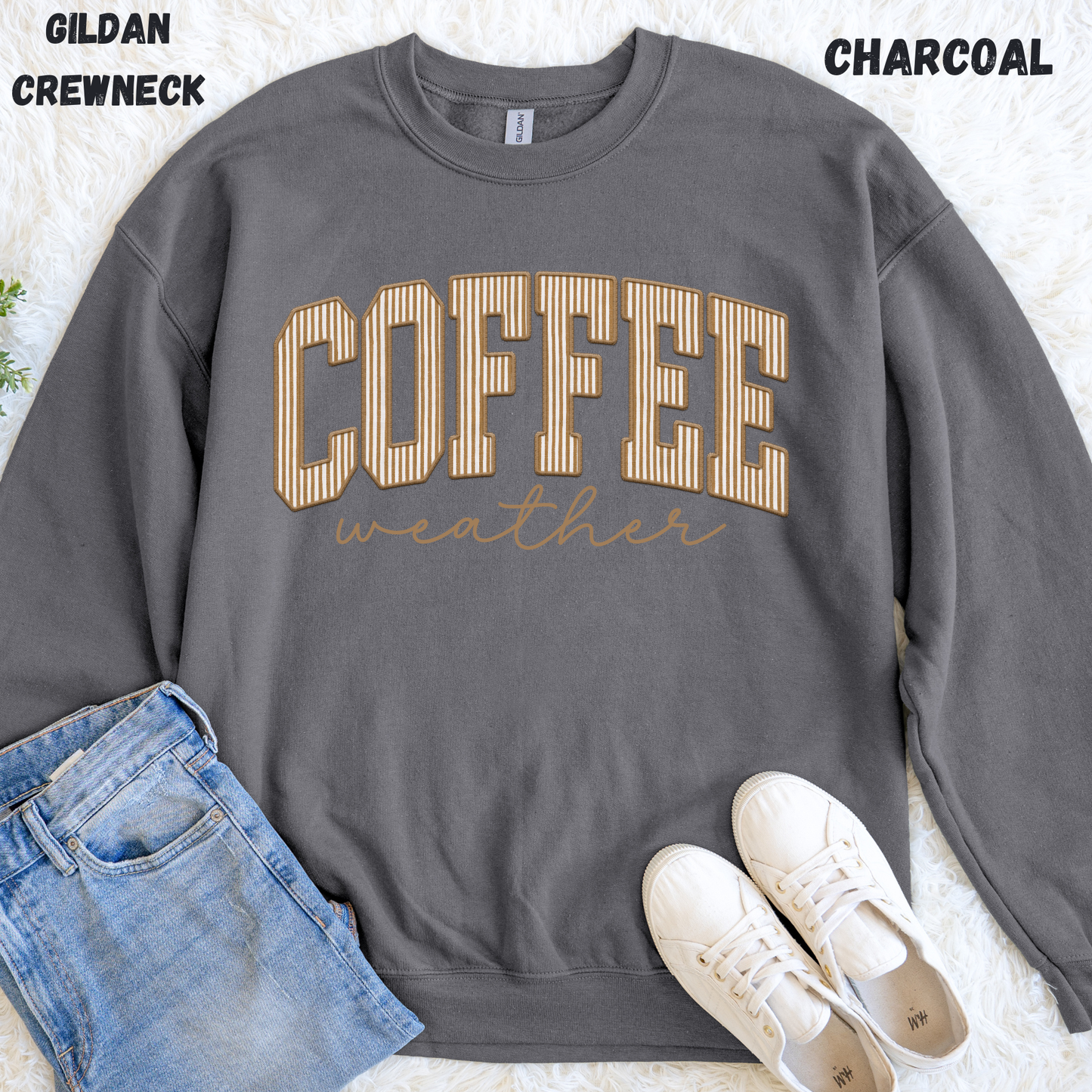 COFFEE WEATHER WITH STRIPES