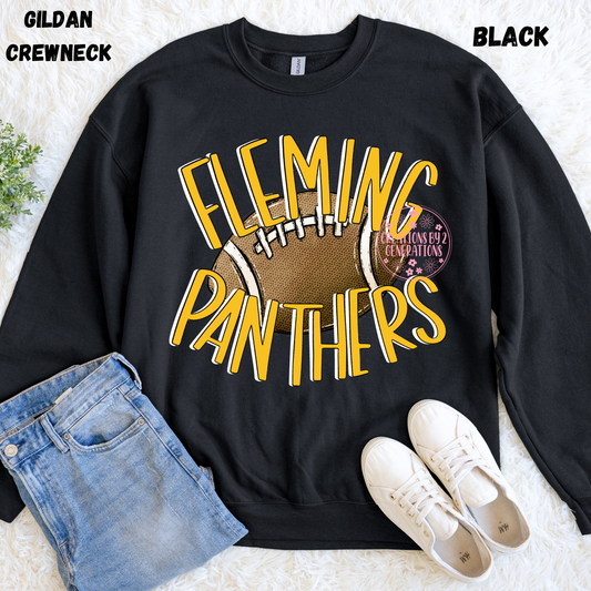 FLEMING PANTHERS FOOTBALL SWEATSHIRT PREORDER (YOUTH)