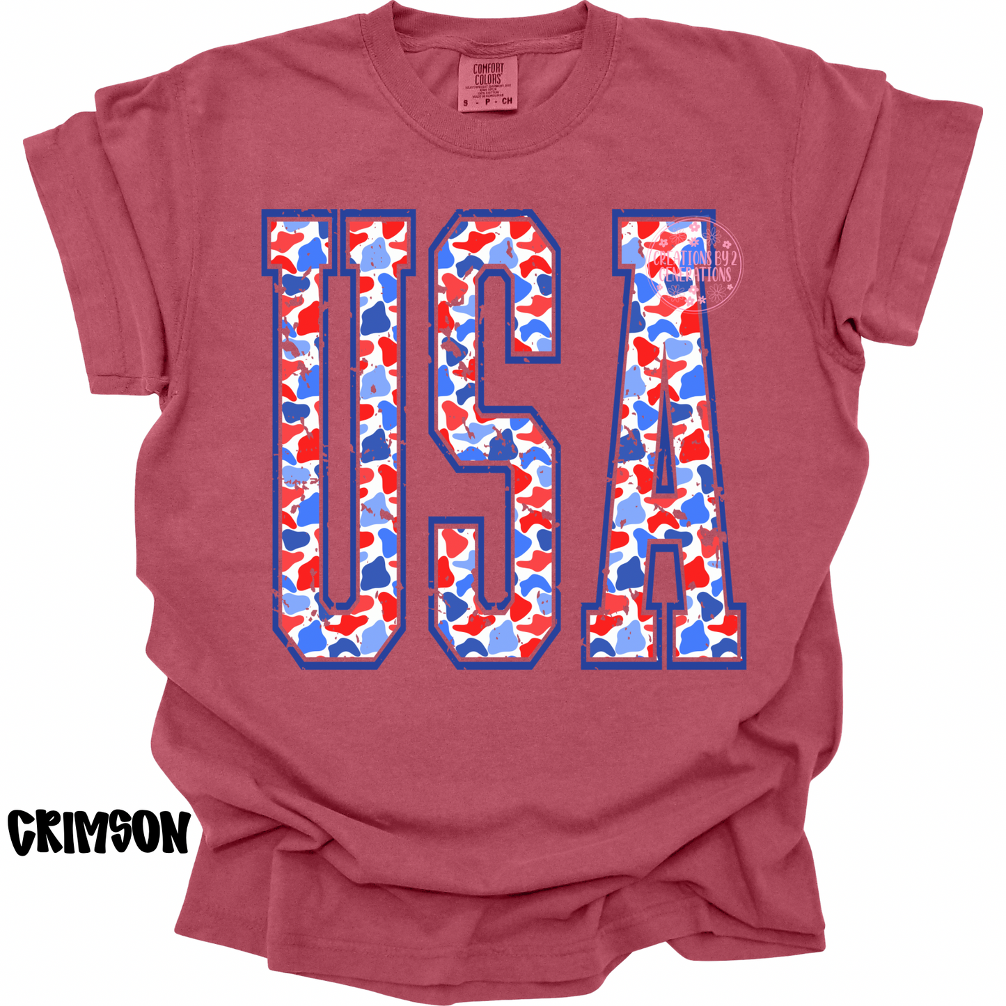USA RWB CAMO LETTERS PREORDER (YOUTH)