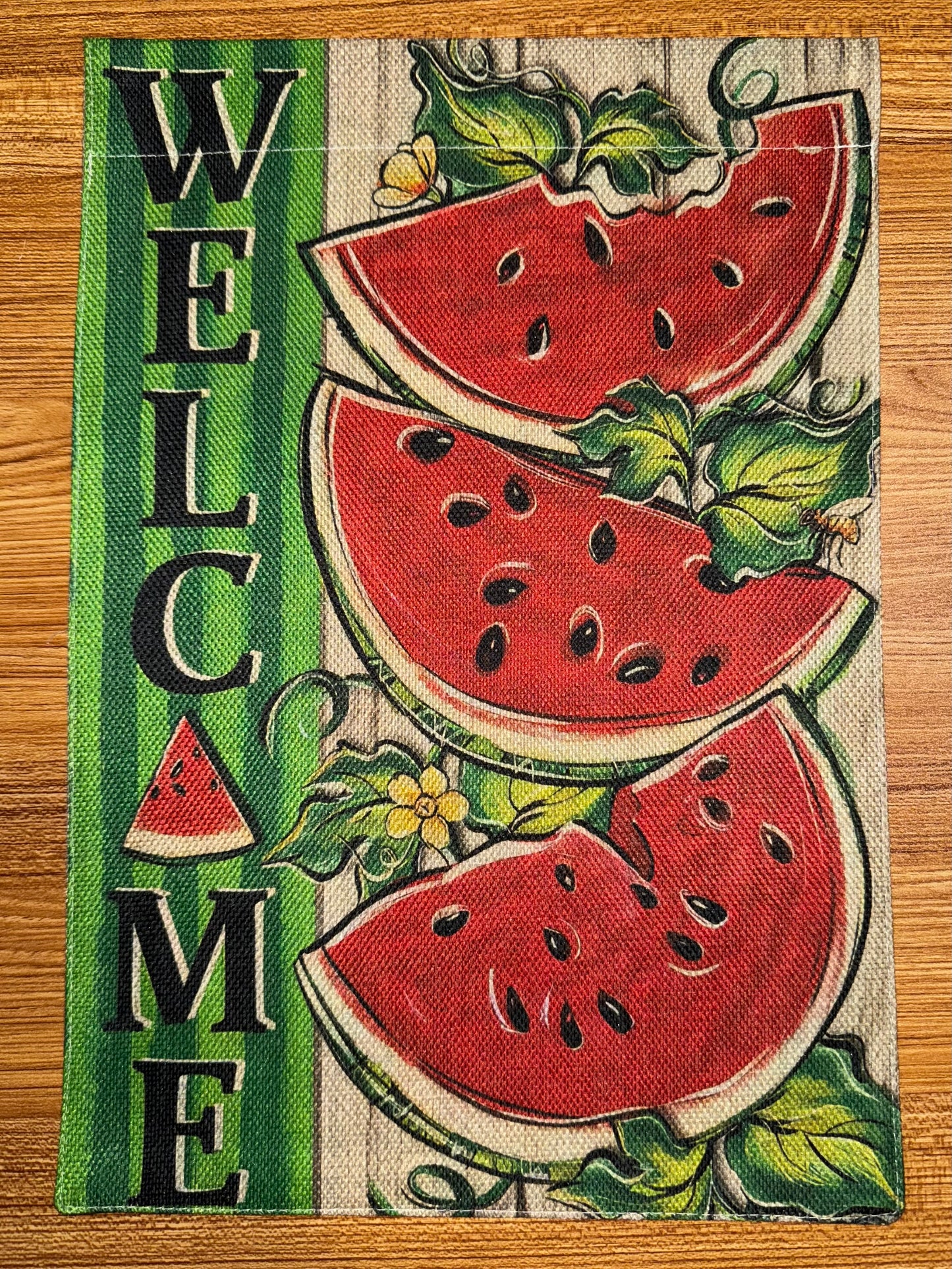 WELCOME WATERMELON FLAG