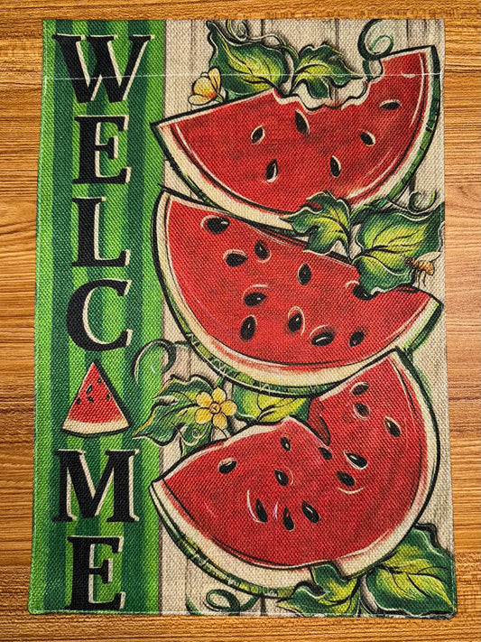 WELCOME WATERMELON FLAG