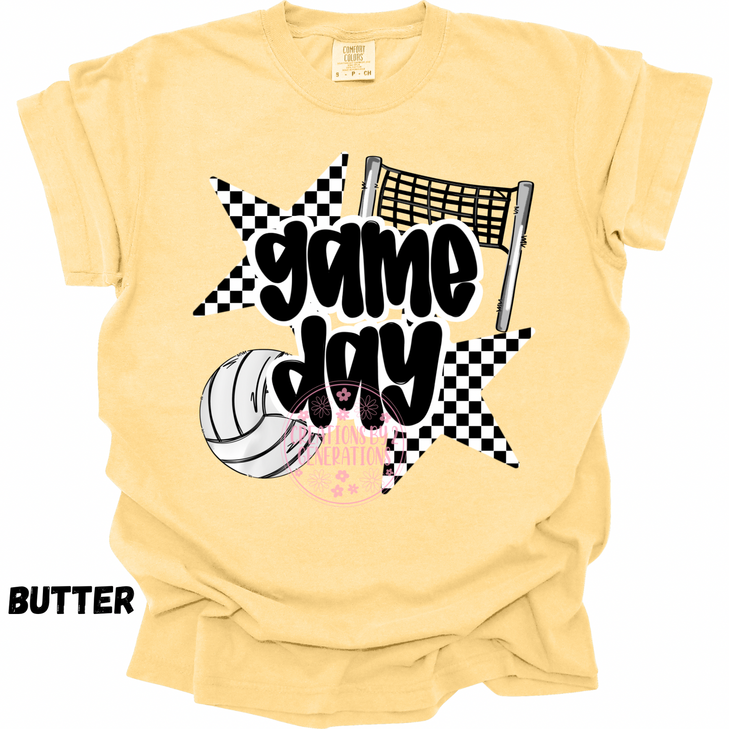 GAME DAY VOLLEYBALL CHECKERED STAR PREORDER
