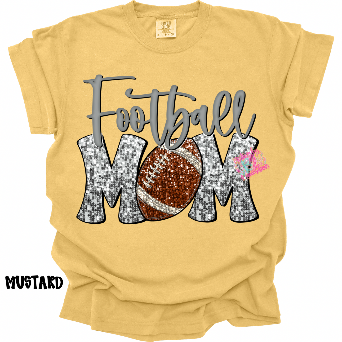 FOOTBALL MOM FAUX SEQUINS PREORDER