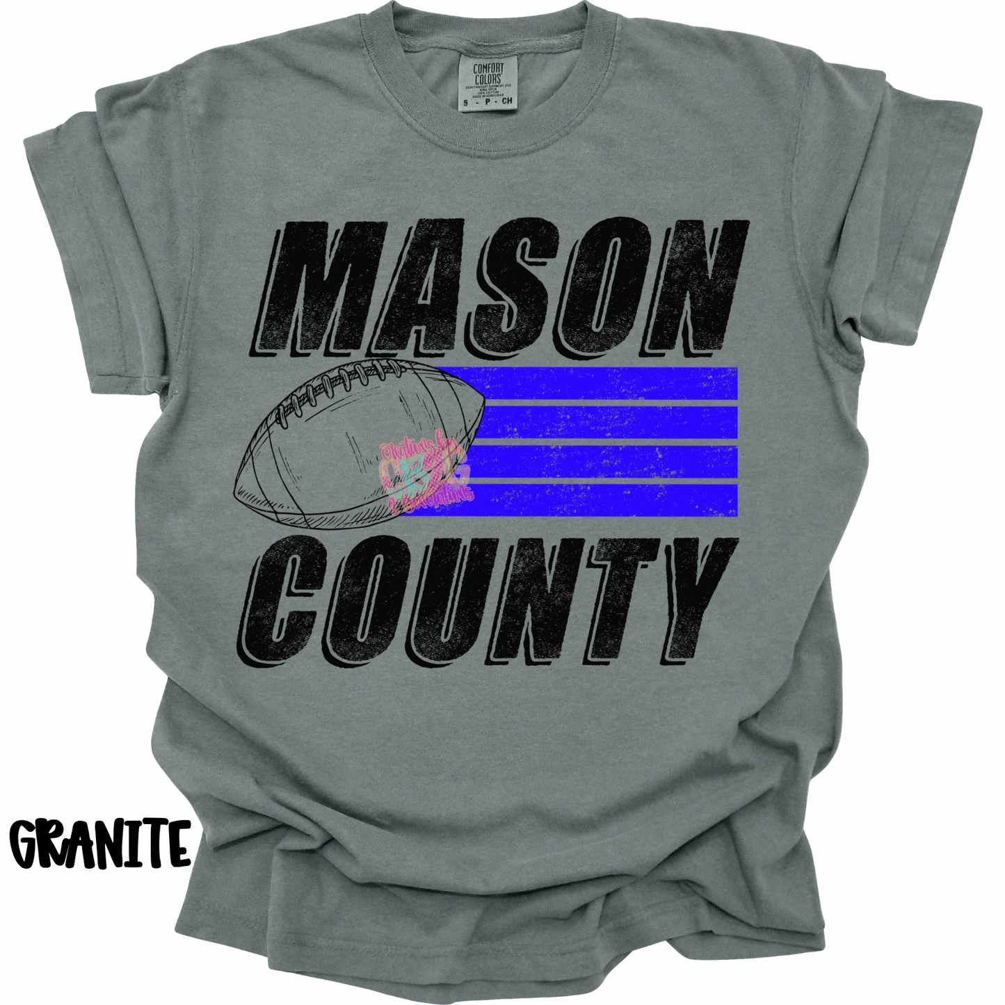 MASON COUNTY FOOTBALL BLUE STRIPES PREORDER (YOUTH)