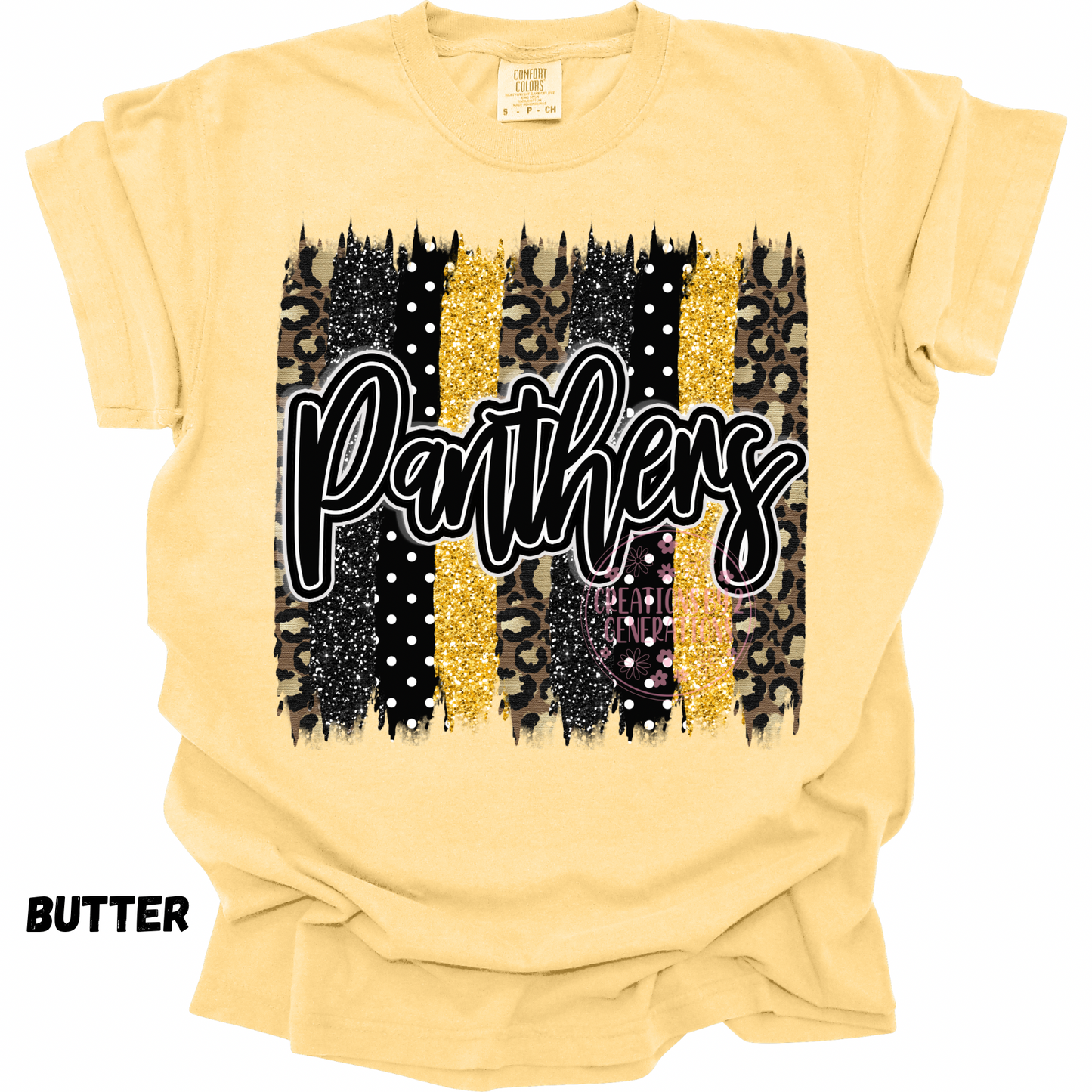 PANTHERS BLACK & GOLD BRUSHSTROKES PREORDER