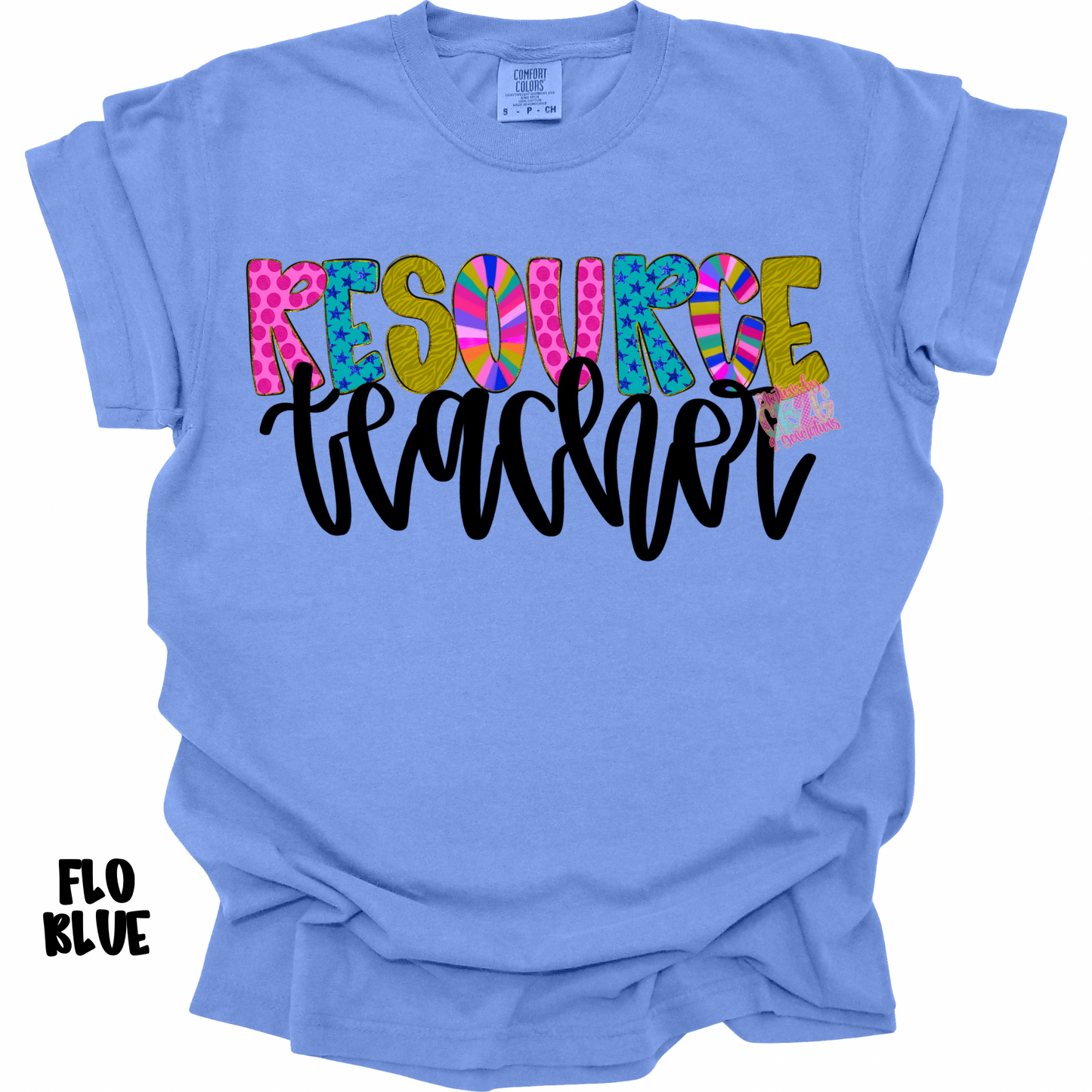 RESOURCE TEACHER BLACK CURSIVE PREORDER